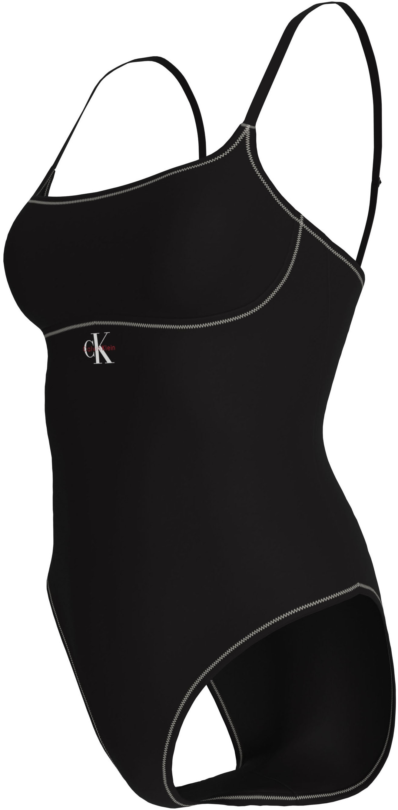 Calvin Klein Swimwear Badeanzug Körpernahe Passform mit verstellbaren Trägern