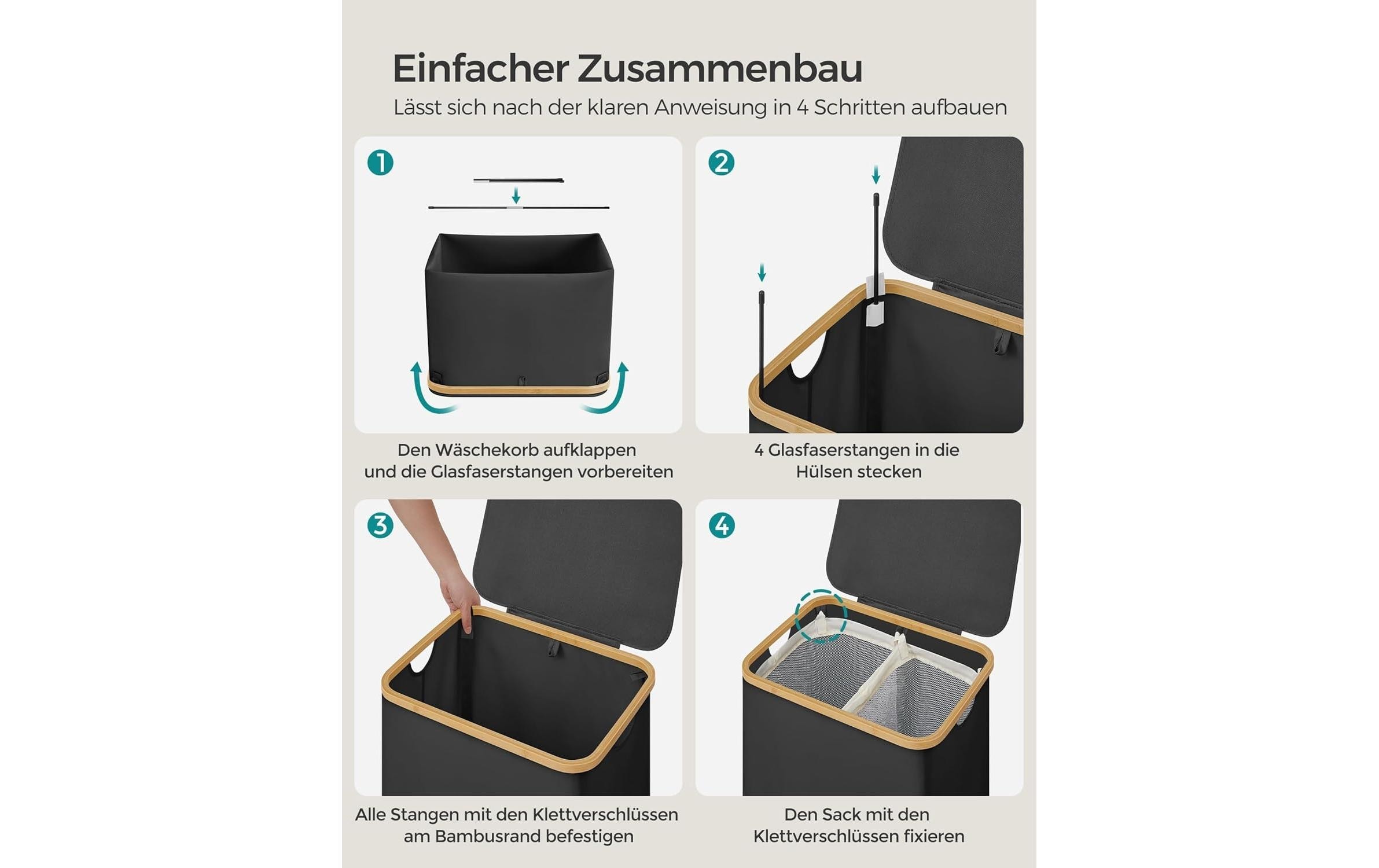 SONGMICS Wäschekorb »65 l«