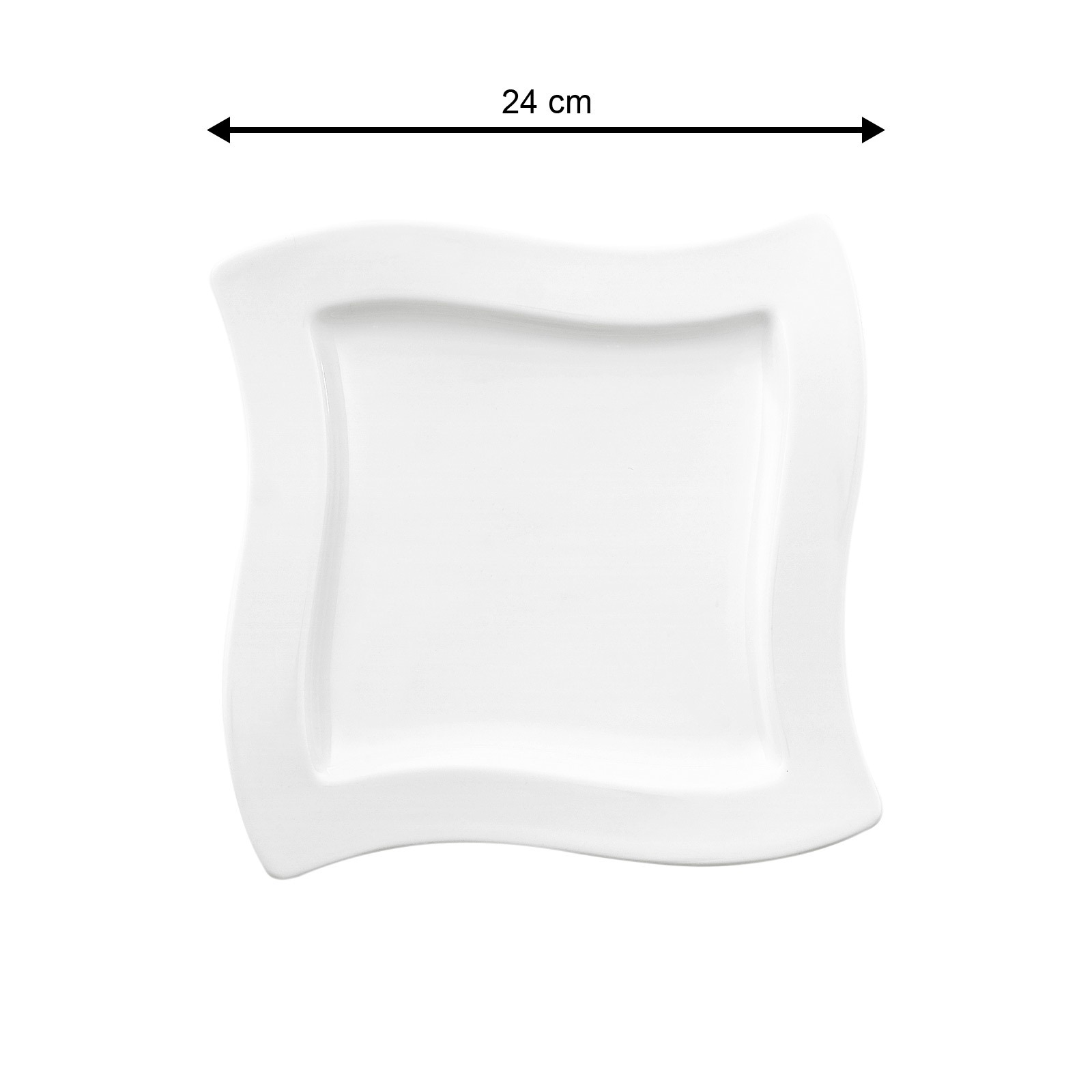 Villeroy & Boch Frühstücksteller »Frühstücksteller NewWave 24 x 24 cm 4er S günstig online kaufen