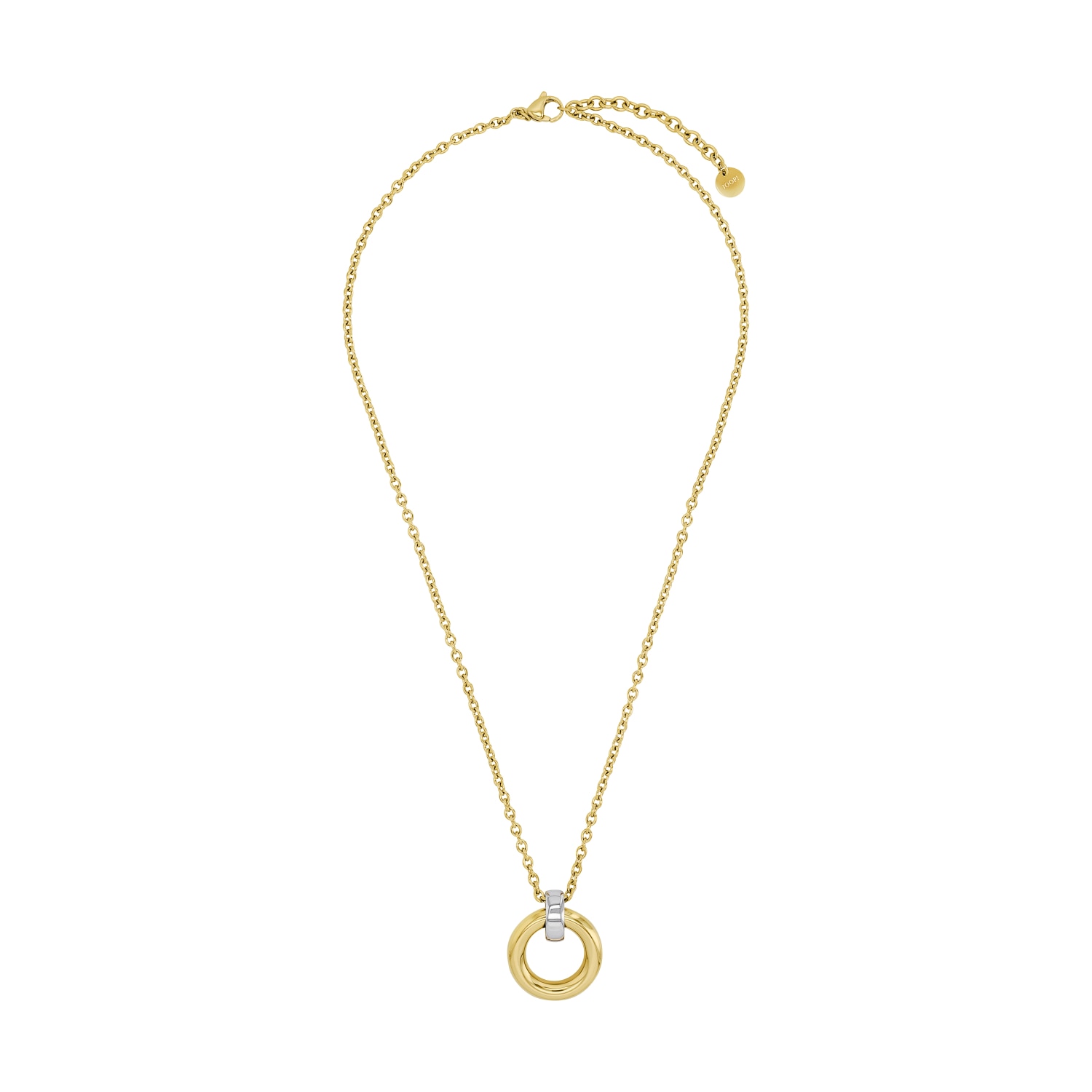 JOOP! Kette mit Anhänger »Kreis, 2039841«, mit Zirkonia (synth.)