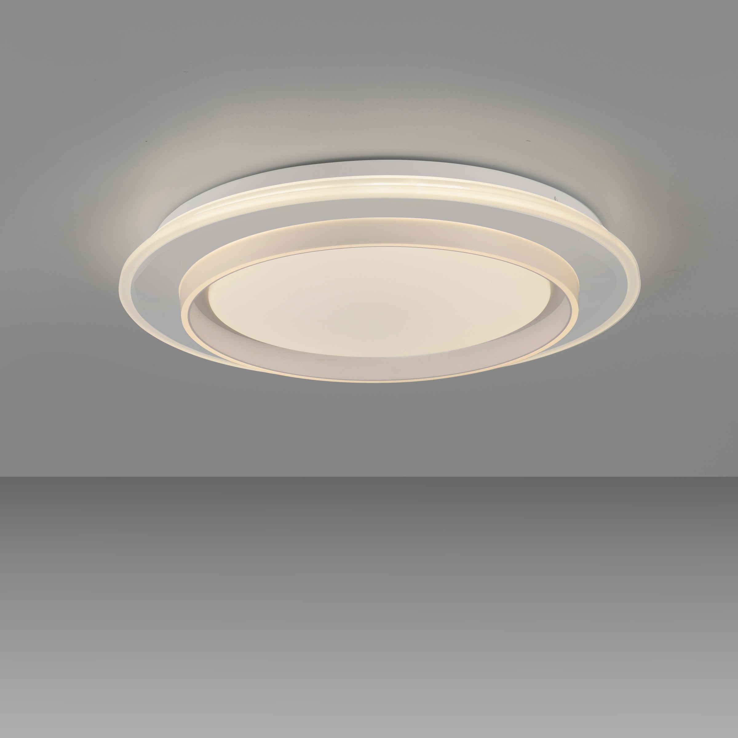 JUST LIGHT LED Deckenleuchte »LAGO« LED-Board 1 Stk. warmweiß - kaltweiß CCT-Farbtemperatursteuerung, Infrarot-FB, Stufenlos dimmbar, Memory