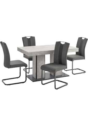 HELA Essgruppe »ROSE«, (Set, 5 tlg.), bestehend aus einem Tisch 140-180 cm und 4 Stühlen kaufen