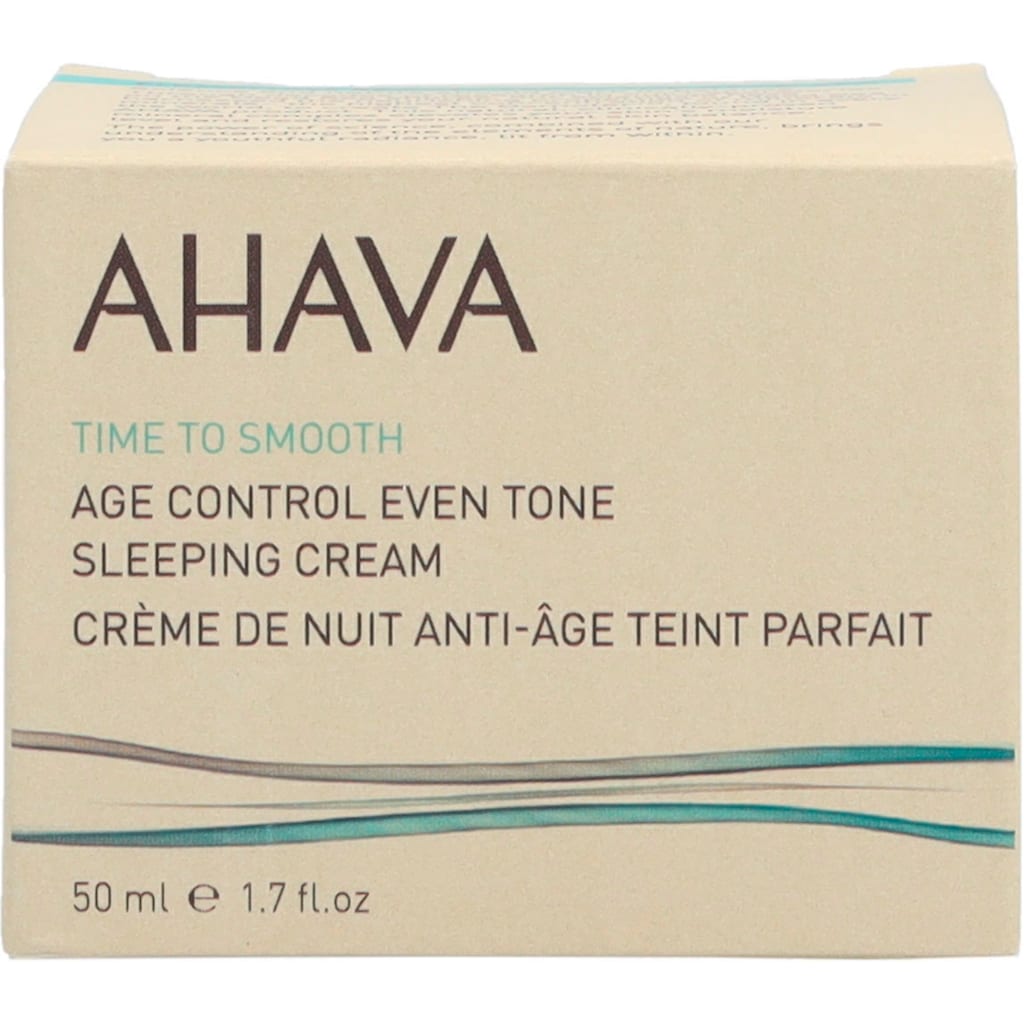 AHAVA Nachtcreme »Time To Smooth Age Control Even Tone Sleeping Cream«