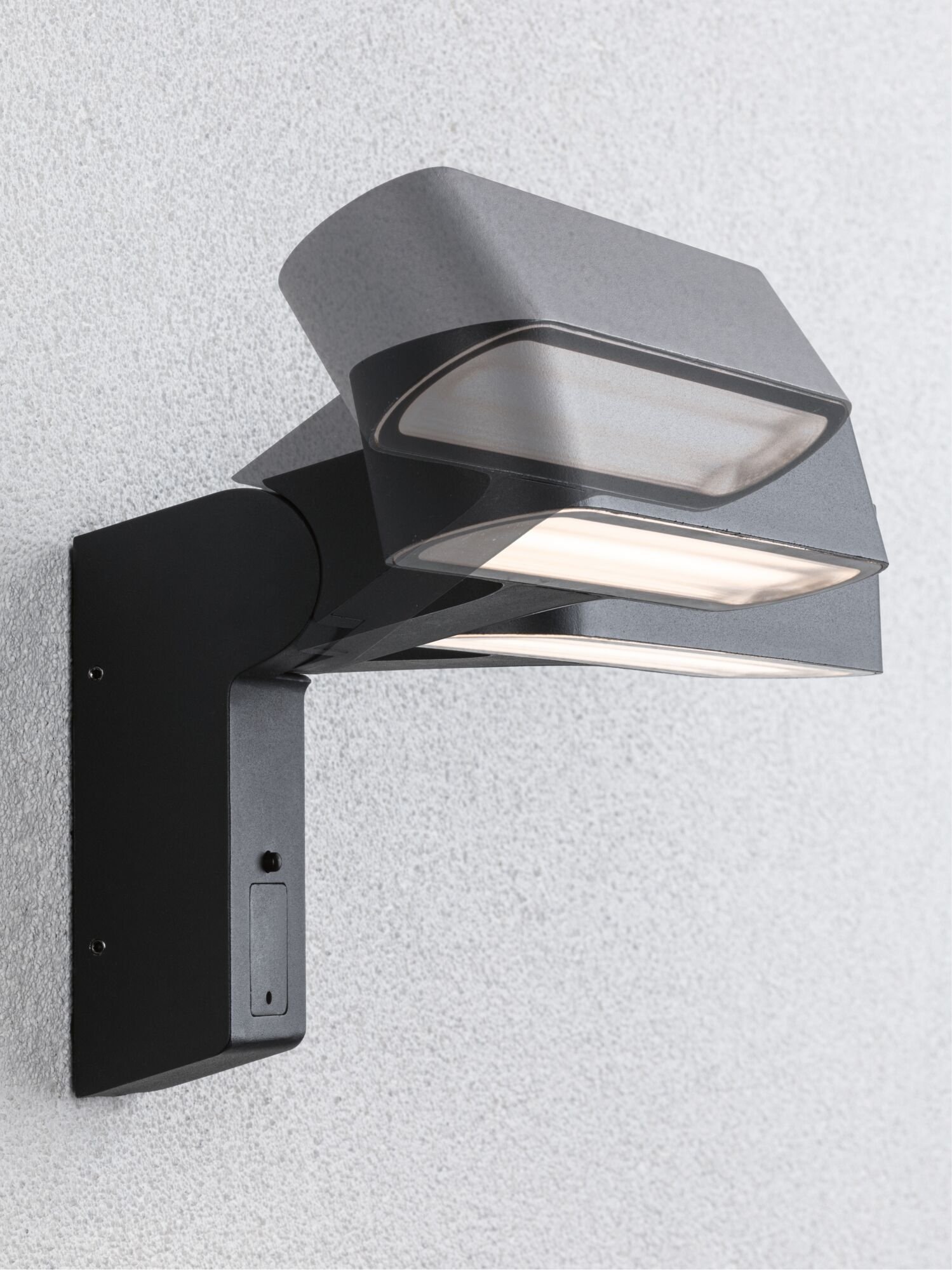 Paulmann LED Außen-Wandleuchte »House Ito 227x159mm 6W 450lm 230V 65° Anthrazit Metall, Kunststoff«, 1 flammig, Bewegungsmelder Horizontale Ausrichtung IP44 3000K