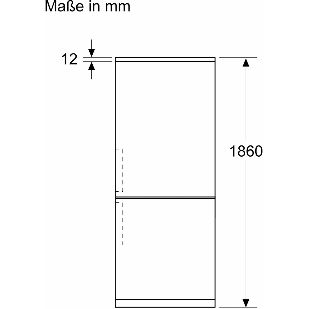 BOSCH Kühl-/Gefrierkombination, KGN36VLDT, 186 cm hoch, 60 cm breit