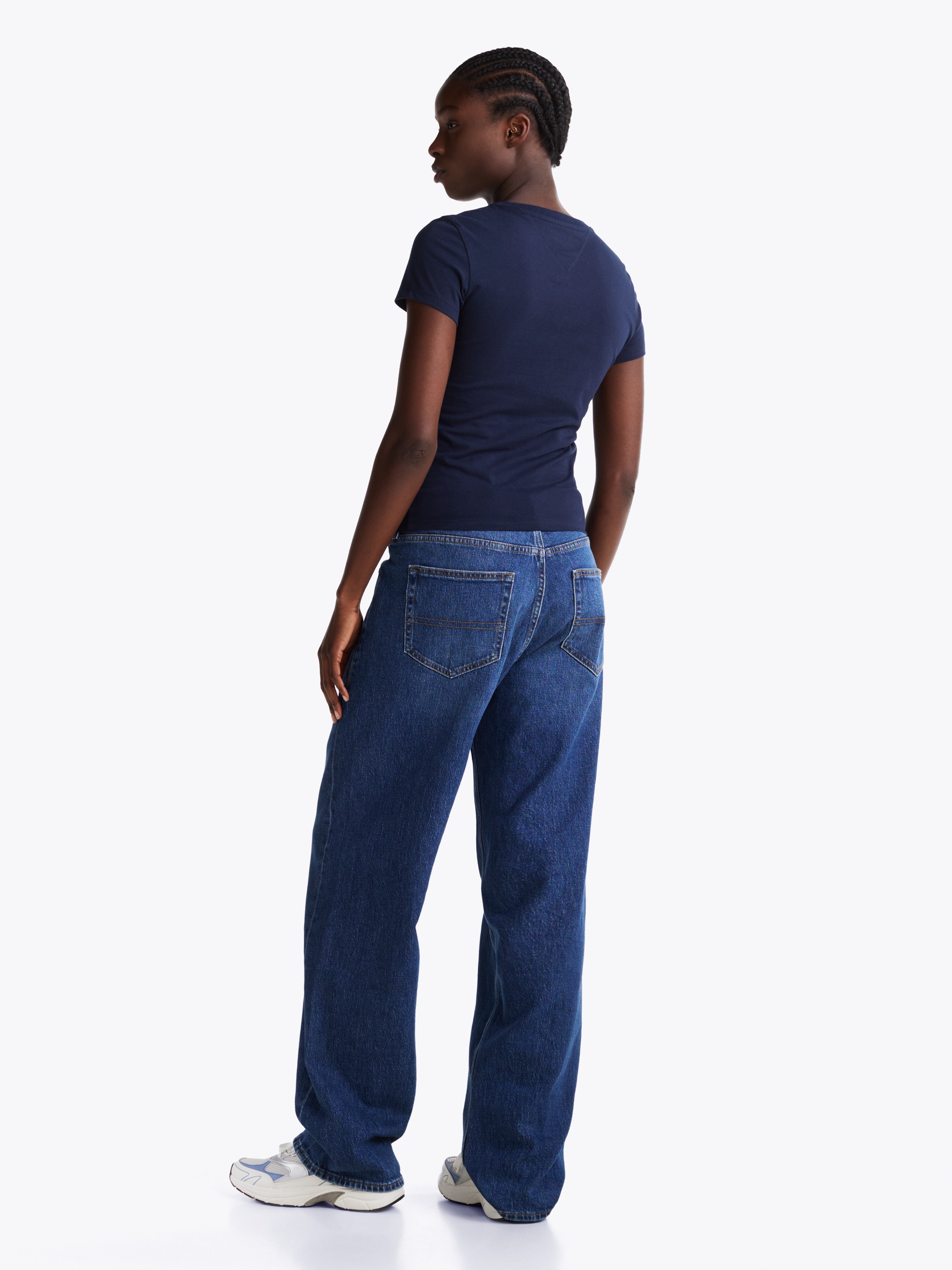 Tommy Jeans Curve T-Shirt »TJW SLIM LINEAR TEE EXT«, in Große Größen