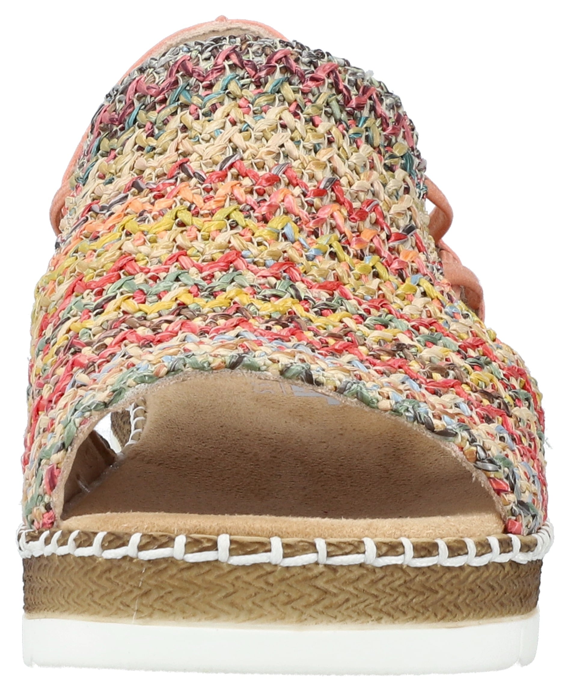 Rieker Sandale  Sommerschuh, Sandalette, Keilabsatz, in modischer Optik