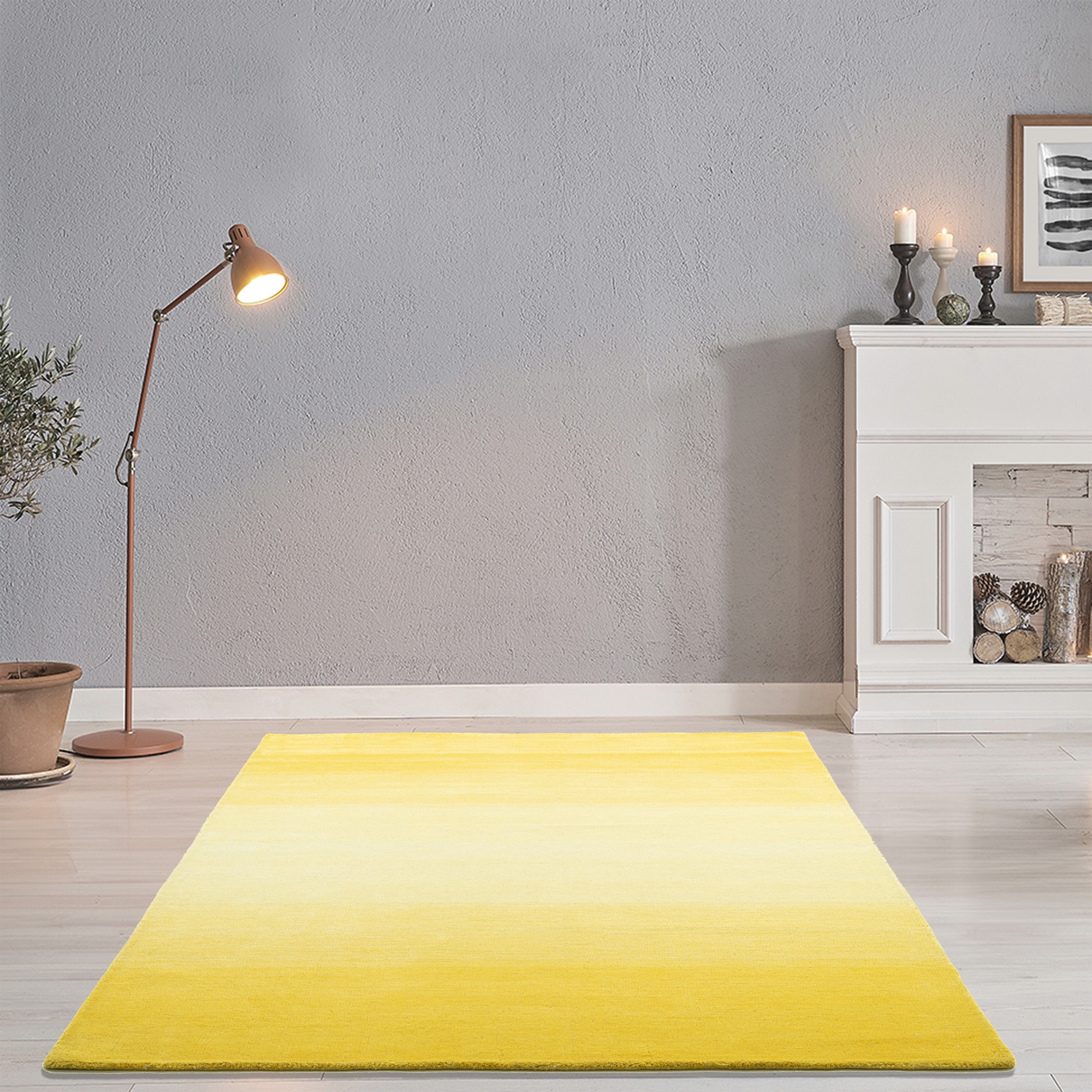 THEKO Wollteppich »Wool Comfort«, rechteckig, 14 mm Höhe, Handweb Teppich, günstig online kaufen
