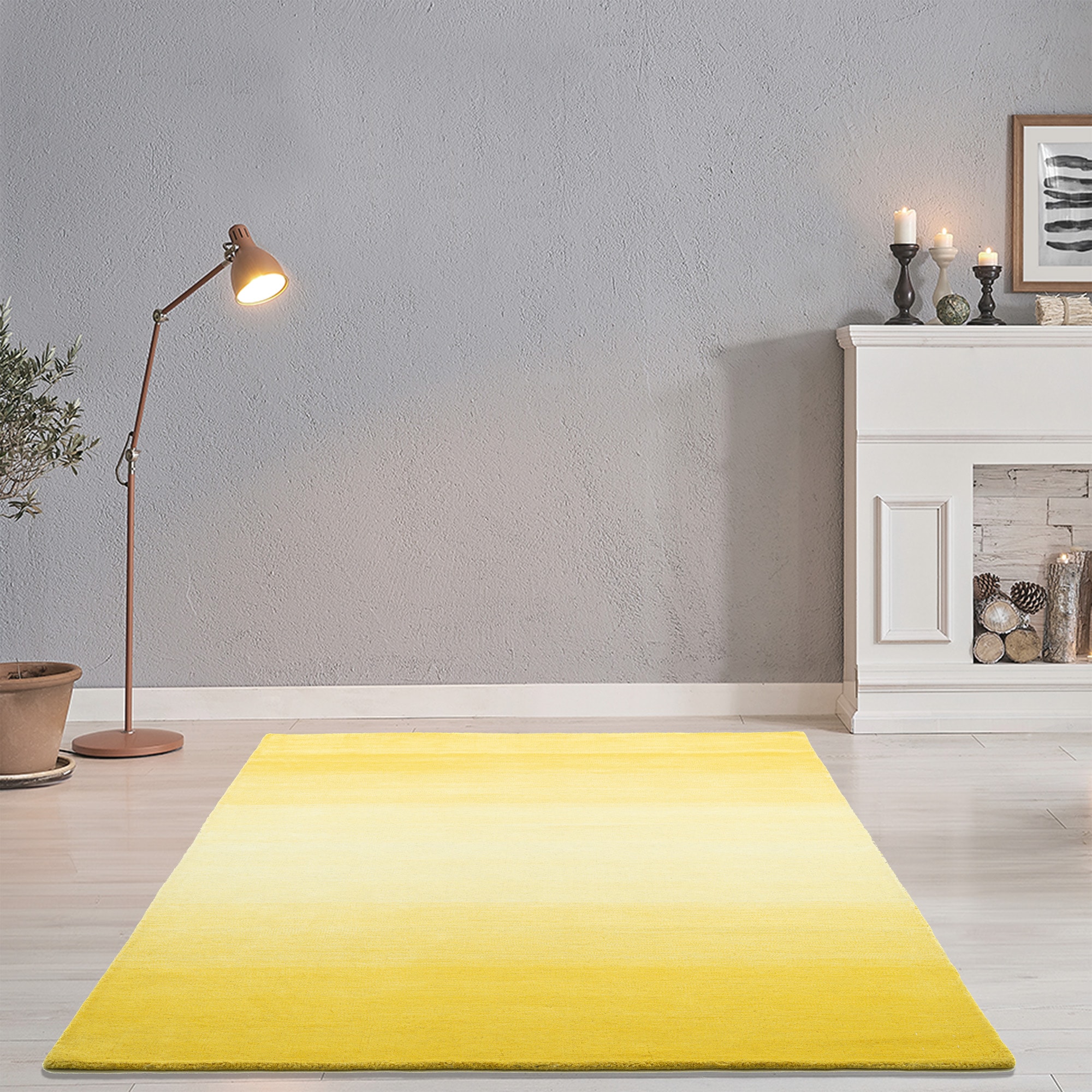 THEKO Wollteppich "Wool Comfort" rechteckig 15 mm Höhe Handweb Teppich, rei günstig online kaufen