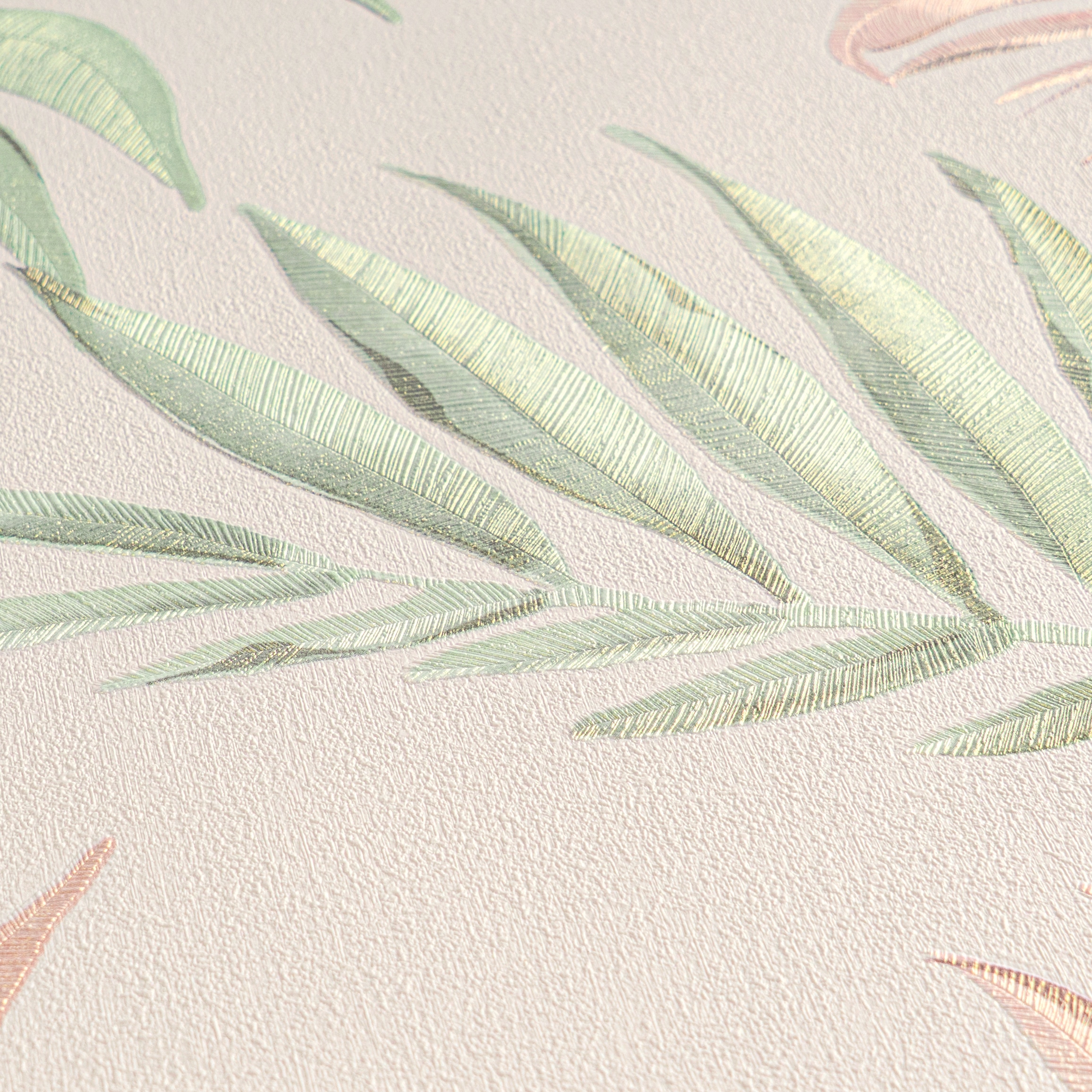 CosmoLiving by Cosmopolitan Vliestapete »Midnight Botanica-Mystery Tapete« matt strukturiert Tropisches Blätterdesign in moderner Eleganz