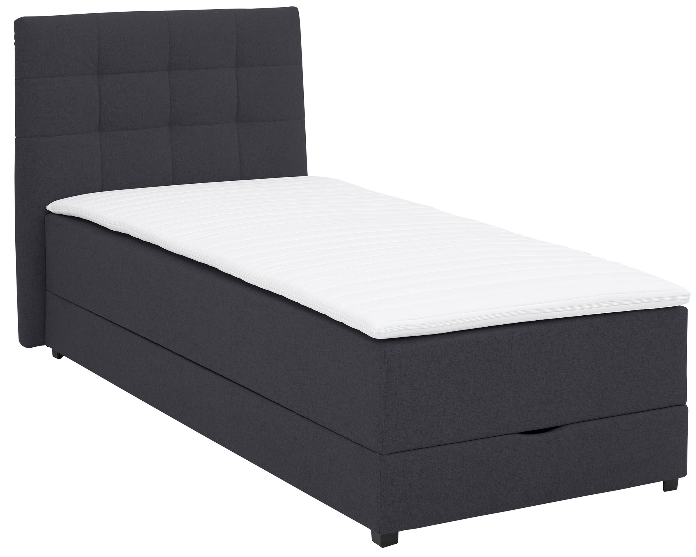 Lüttenhütt Boxbett »Mieke«, incl. Bettkasten und Topper, Bezug imprägniert, 2 Breiten
