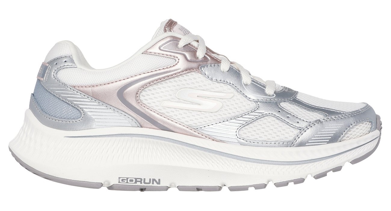 Skechers Sneaker »GO RUN CONSISTENT 2.0«, Retro Sneaker, Schnürschuh mit Metallic-Besätzen, Weite G (=weit)