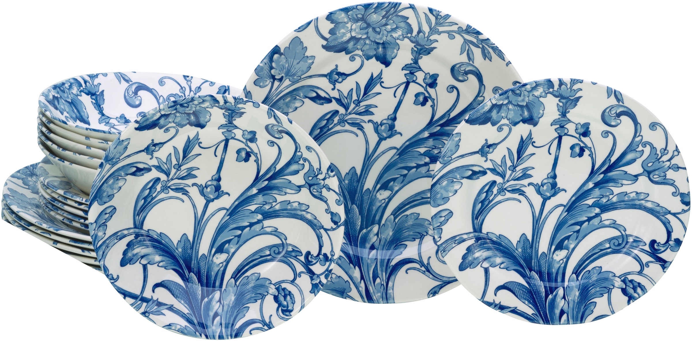 CreaTable Teller-Set »Venecia, Tellerset 18-tlg« Traditionell, Nostalgie günstig online kaufen