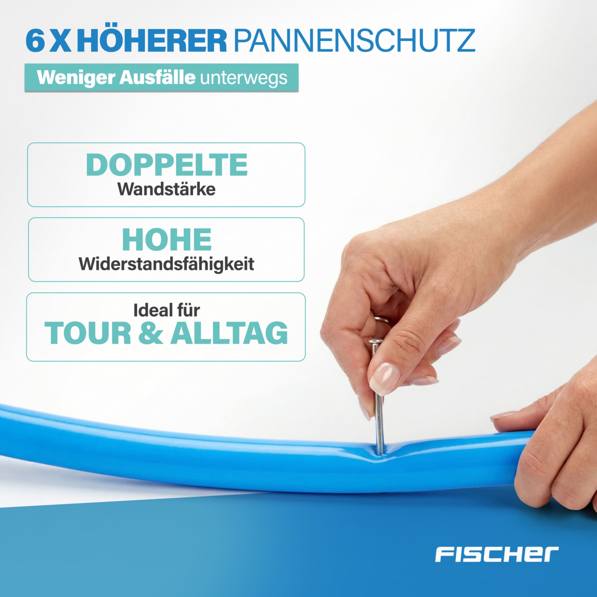 FISCHER Fahrrad Fahrradschlauch »TPU-Schlauch Univ. 28" 35/47-622«