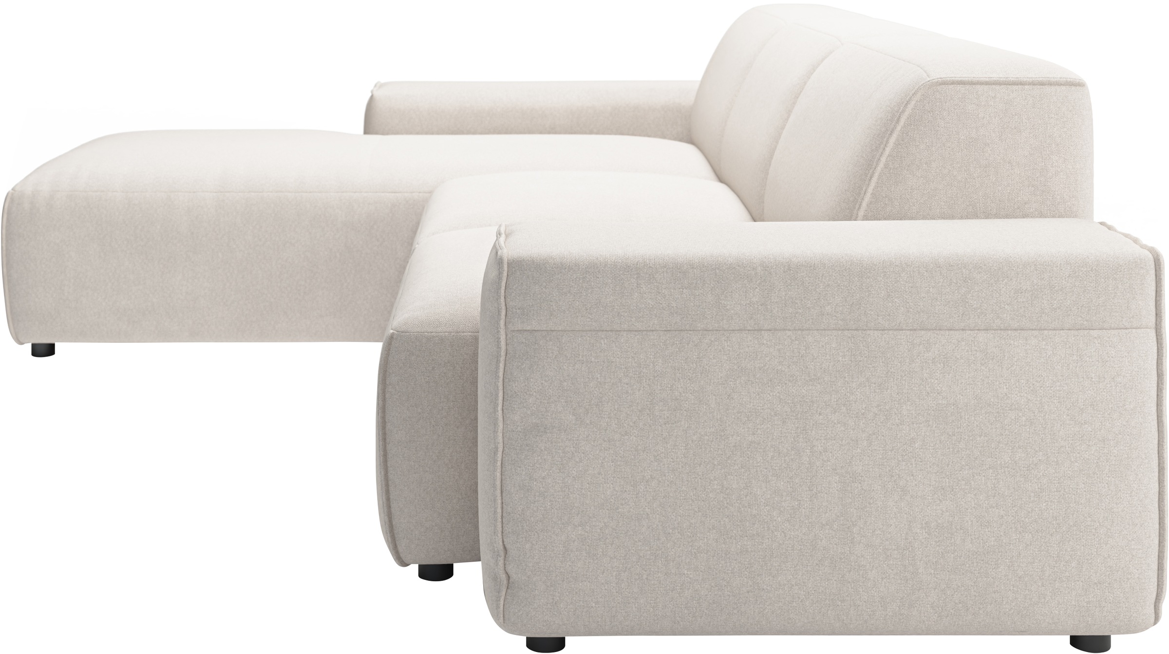 andas Ecksofa »Glimminge L-Form auch in Breitcord, Feincord + Easy care-Bezug,«, Breite 264, Zierkissen
