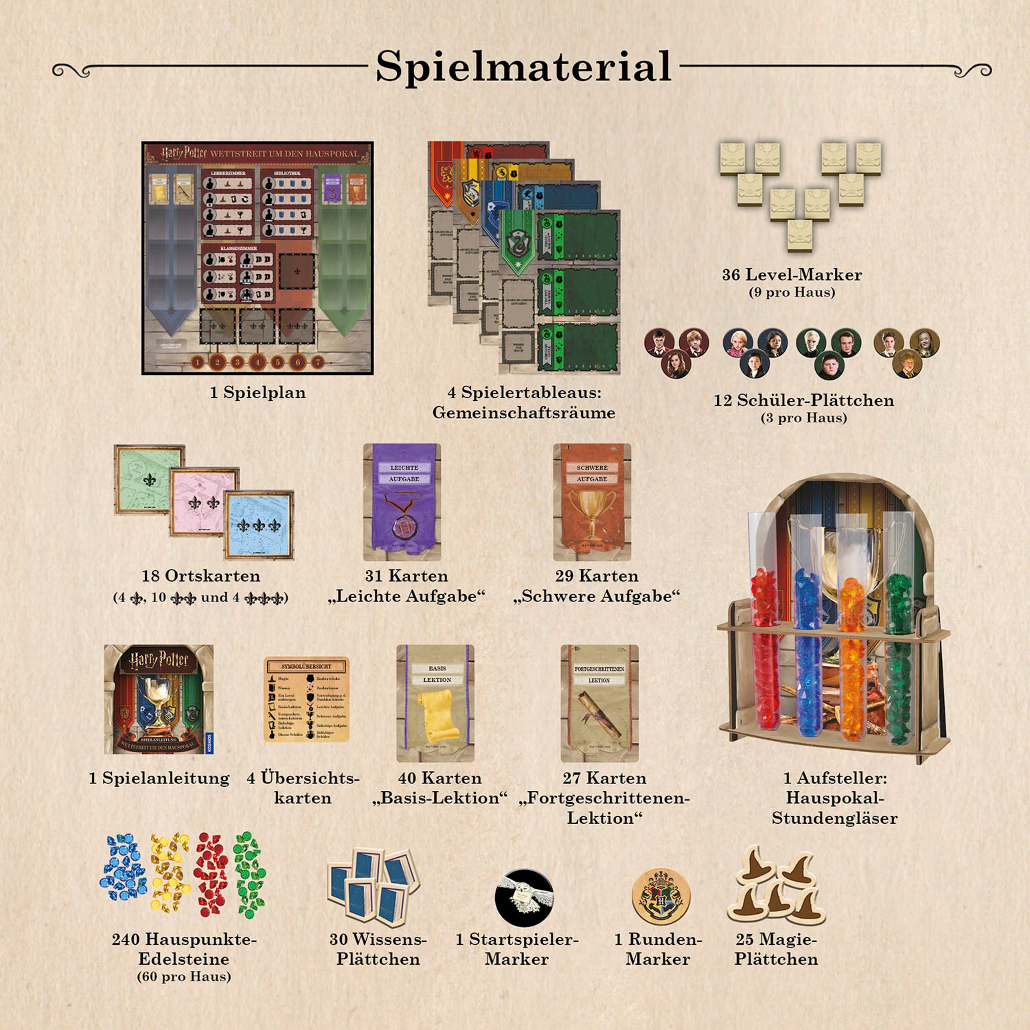 Kosmos Spiel »Harry Potter, Wettstreit um den Hauspokal«