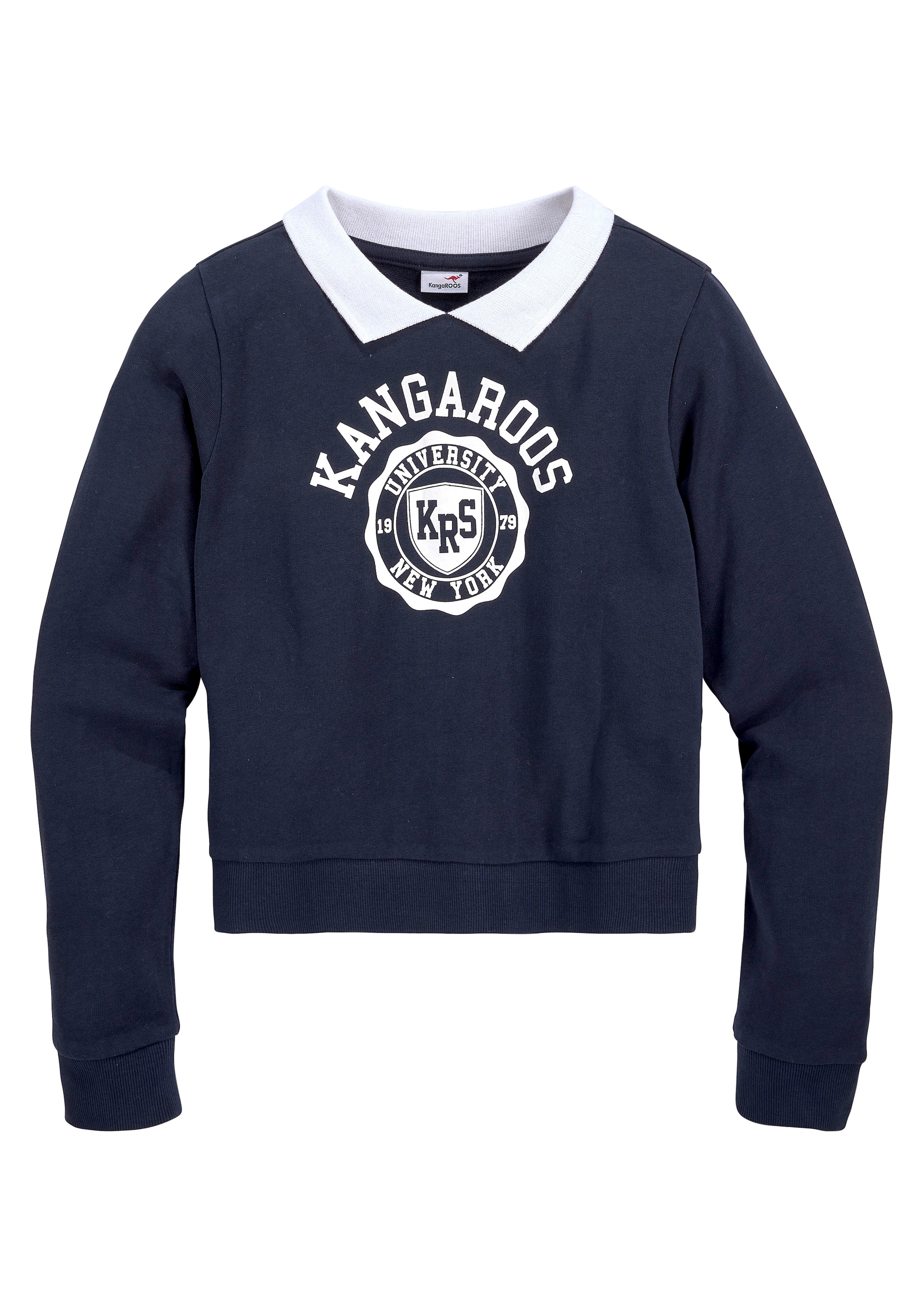 KangaROOS Sweatshirt, in kurzer Form Polokragen mit kaufen