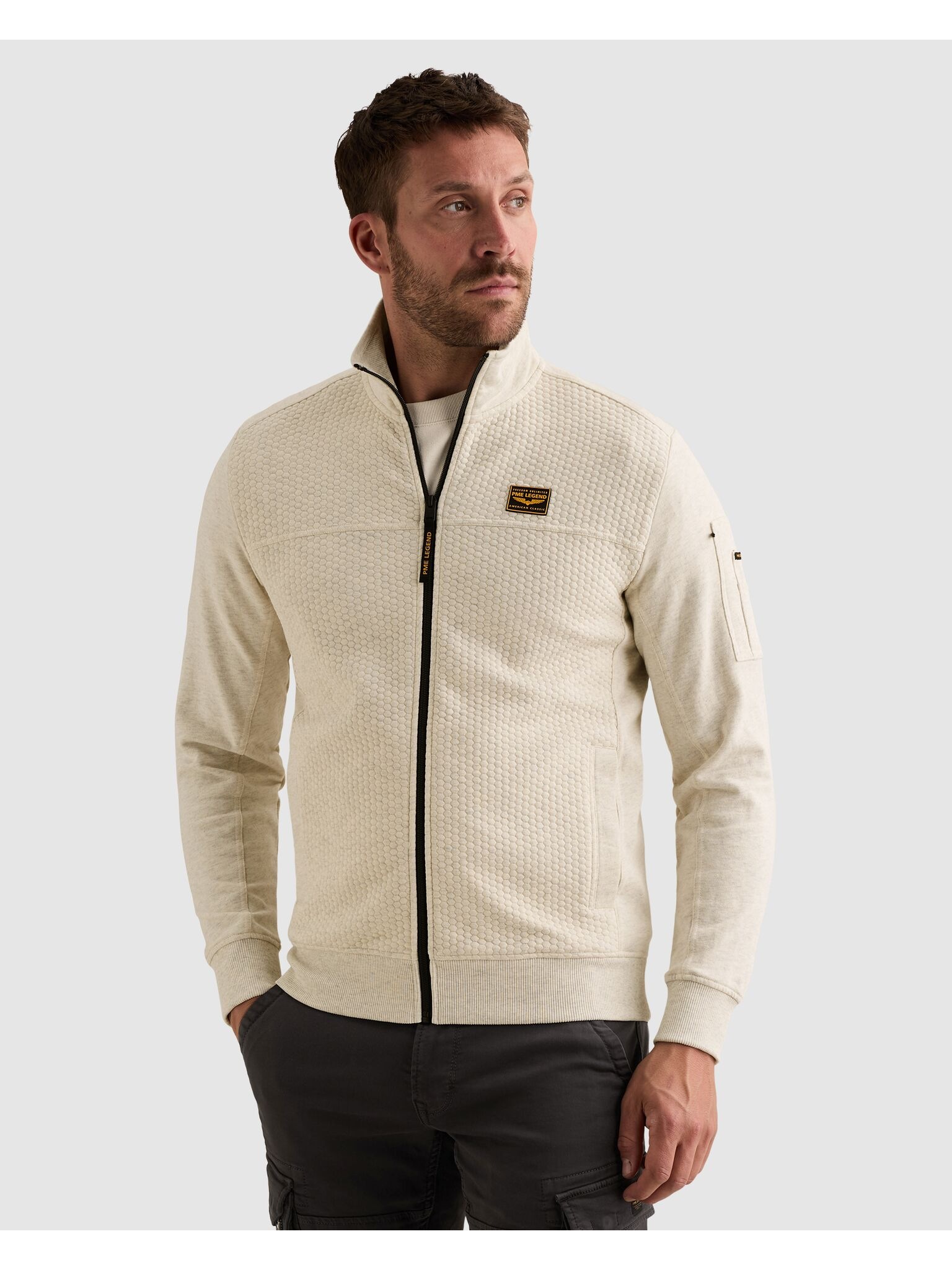 PME LEGEND Sweatjacke mit seitlichen Eingrifftaschen