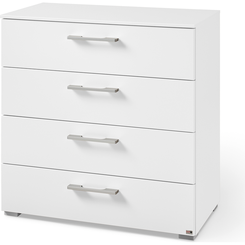 SET ONE BY MUSTERRING Schubkastenkommode »Henderson« mit 4 Schubladen inkl. Selbsteinzug und Dämpfung Alpinweiß