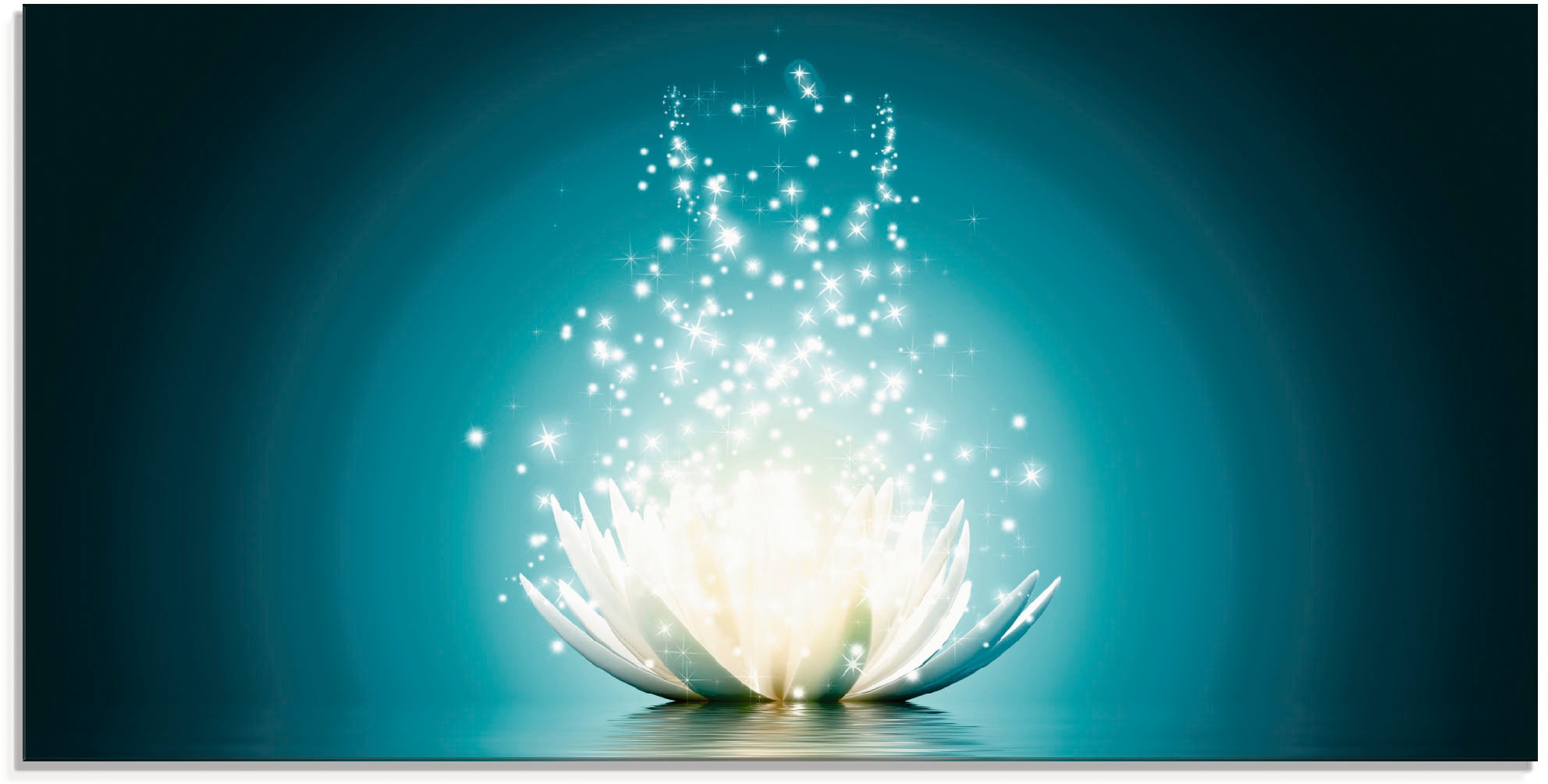 Artland Glasbild "Magie der Lotus-Blume", Blumen, (1 St.), in verschiedenen günstig online kaufen