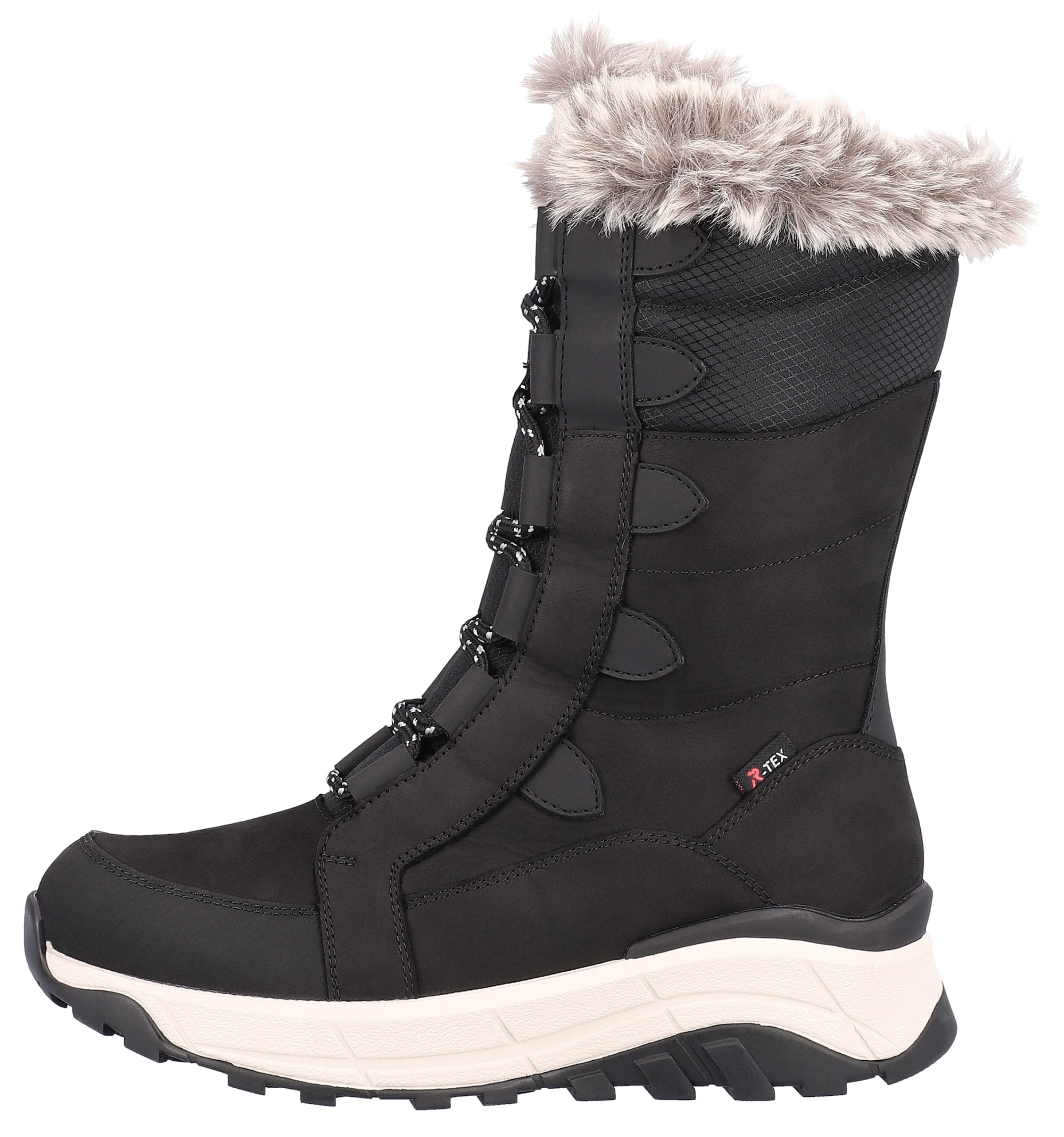 Rieker EVOLUTION Winterboots, Schneeboots, Winterboots mit Lammwollfutter, Fiber Grip Laufsohle