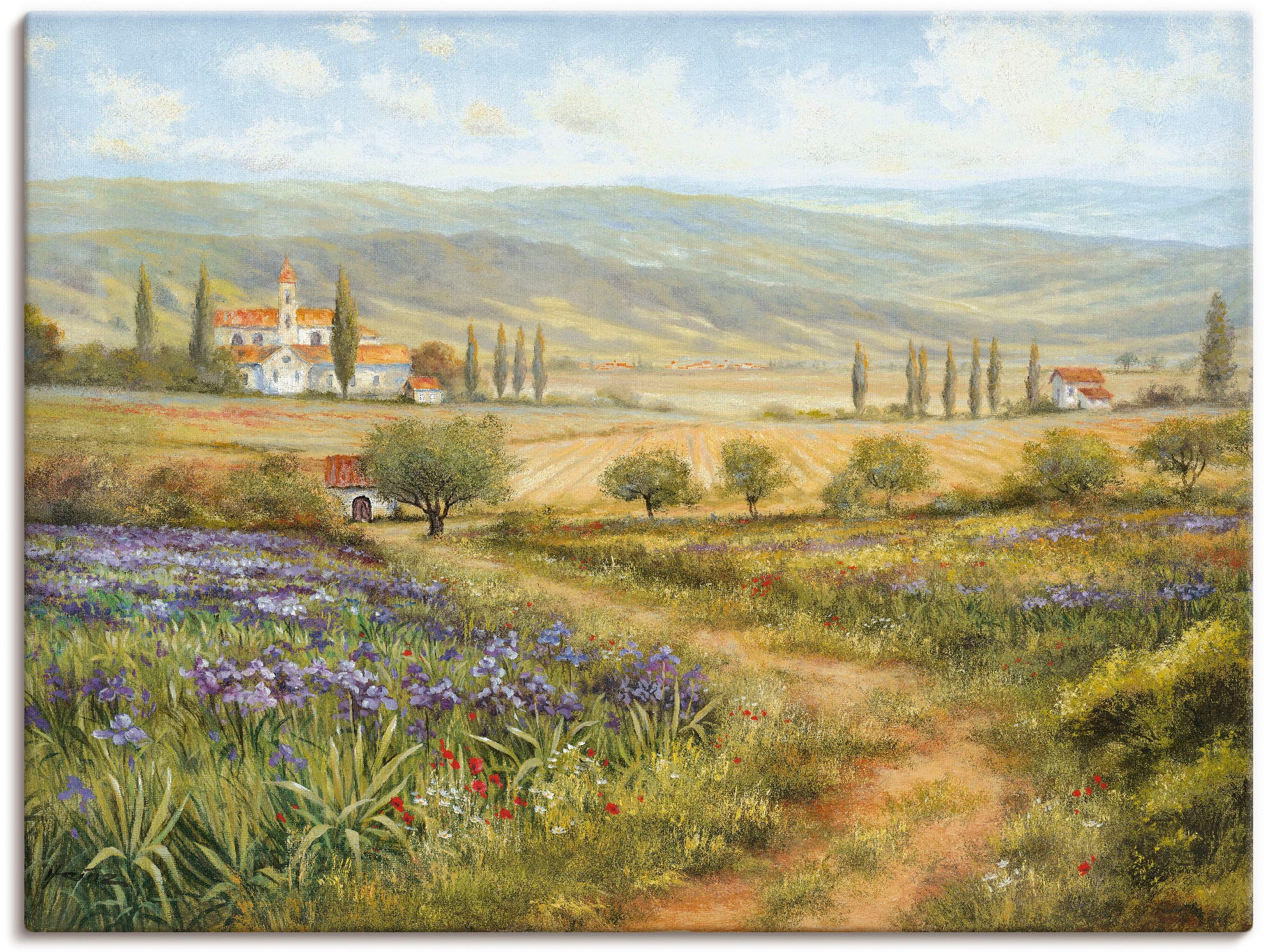 Artland Leinwandbild »Provence« Bilder von Europa 1 Stk. tlg. auf Holzrahme günstig online kaufen