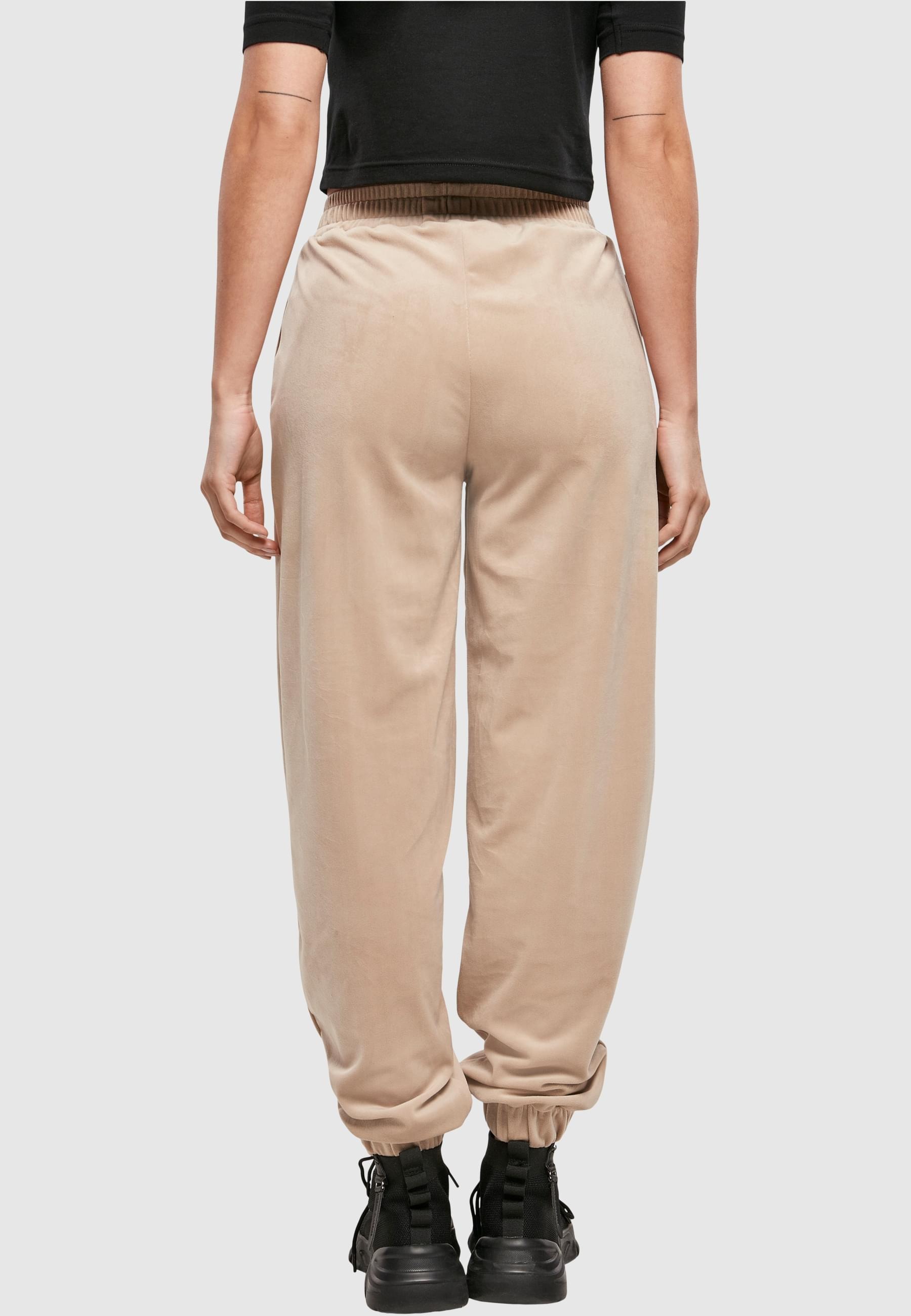 URBAN CLASSICS Jogginghose »Urban Classics Damen Ladies High Waist Ballon Velvet Sweat Pants«