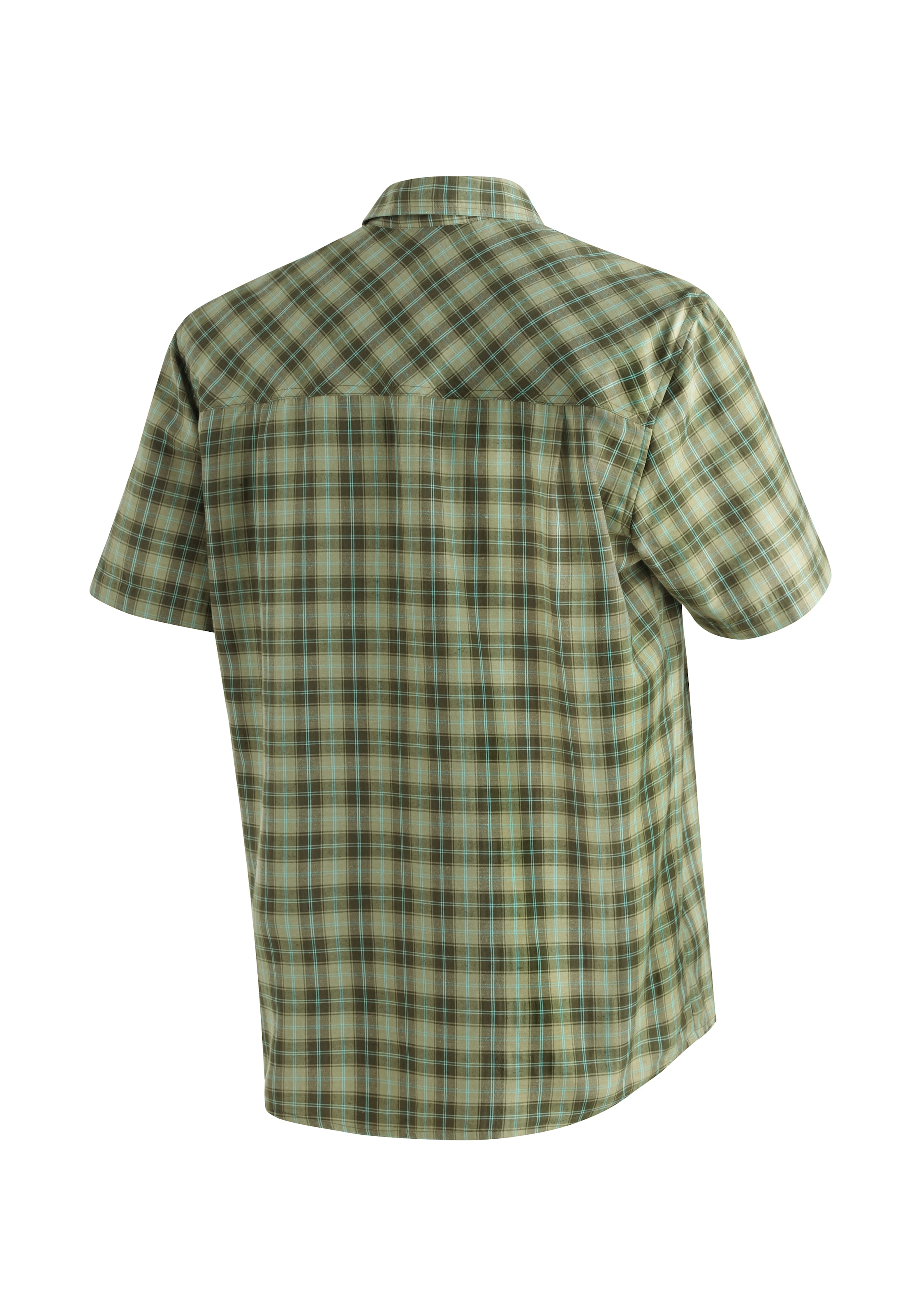 Maier Sports Funktionshemd »Mauro« Kariertes Kurzarm-Hemd für Wandern, Reisen und Freizeit