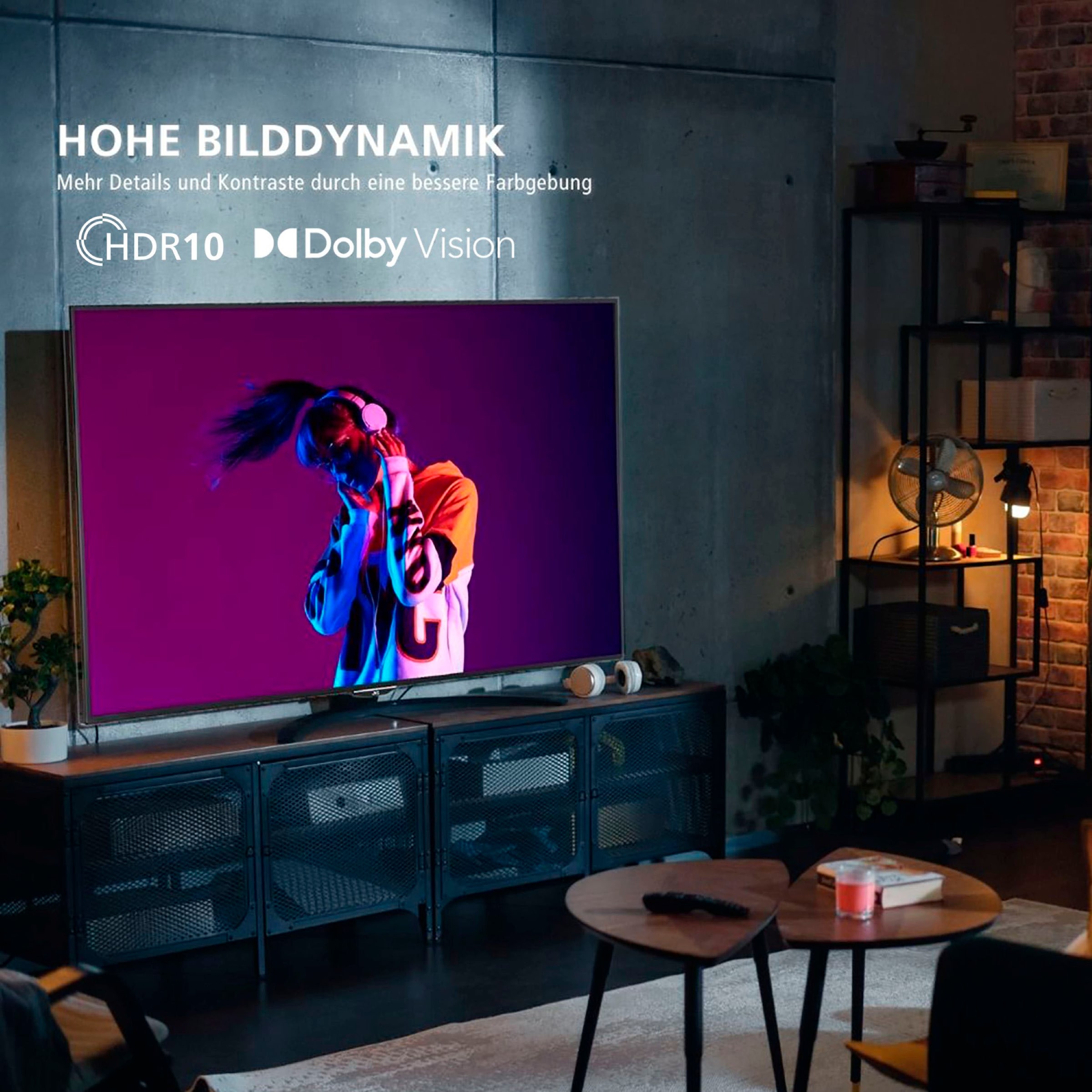 JVC DLED-Fernseher »LT-65VU7555«, 4K Ultra HD, Smart-TV