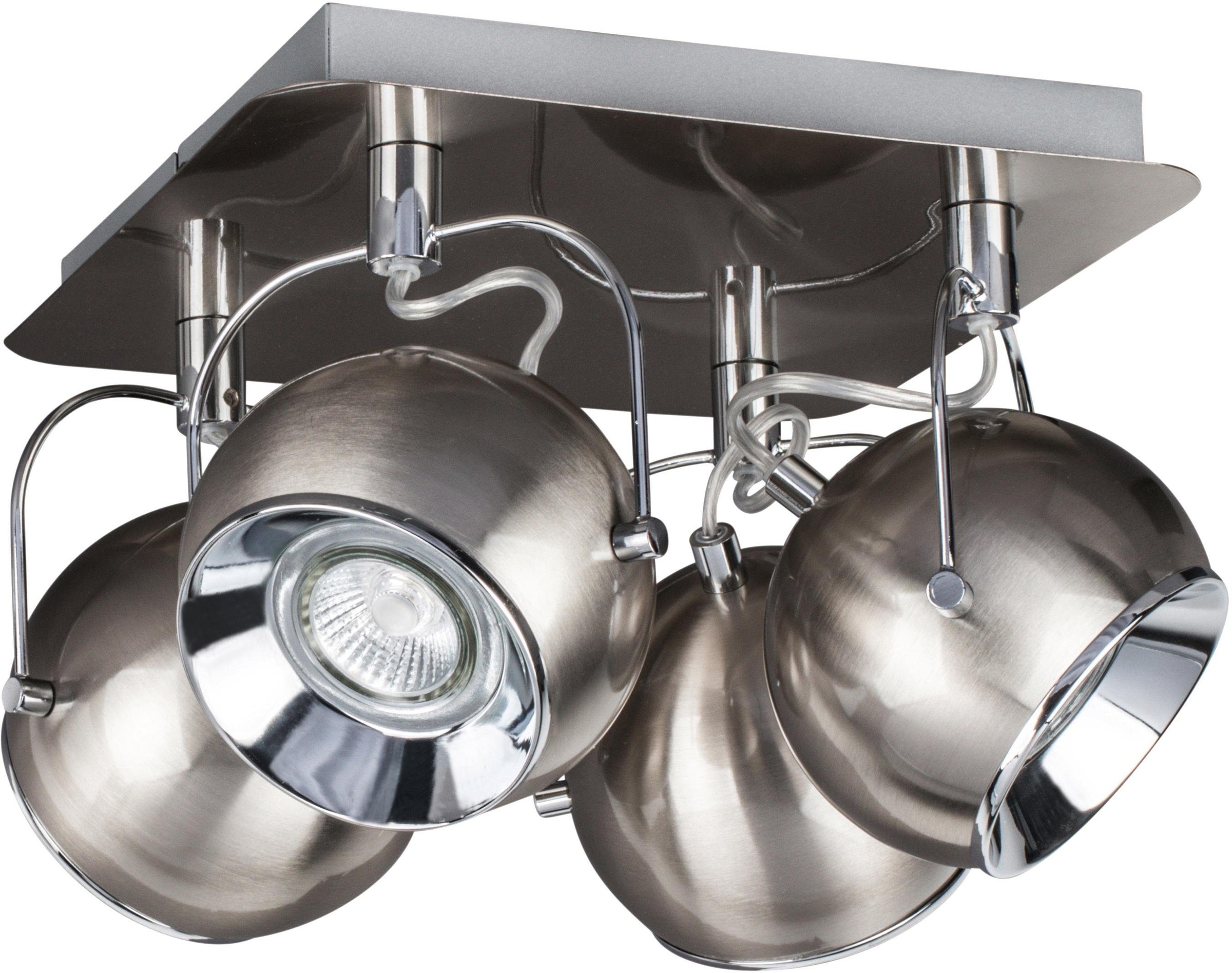 SPOT Light Deckenleuchte »BALL«, 4 flammig, Leuchtmittel GU10   LED wechsel günstig online kaufen