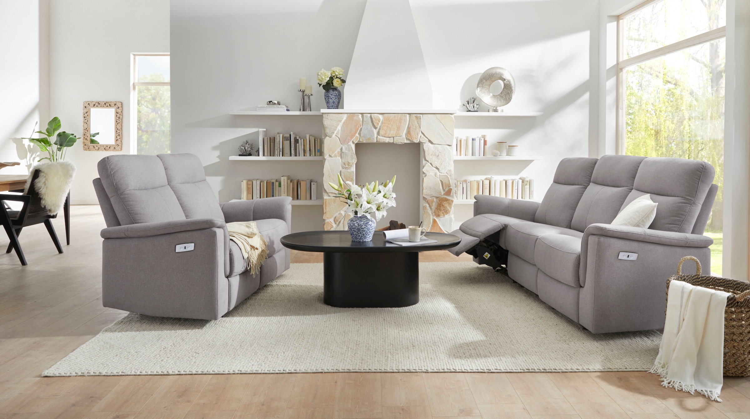 Home affaire 2-Sitzer »Southbrook«, mit manueller und elektrischer Relaxfunktion