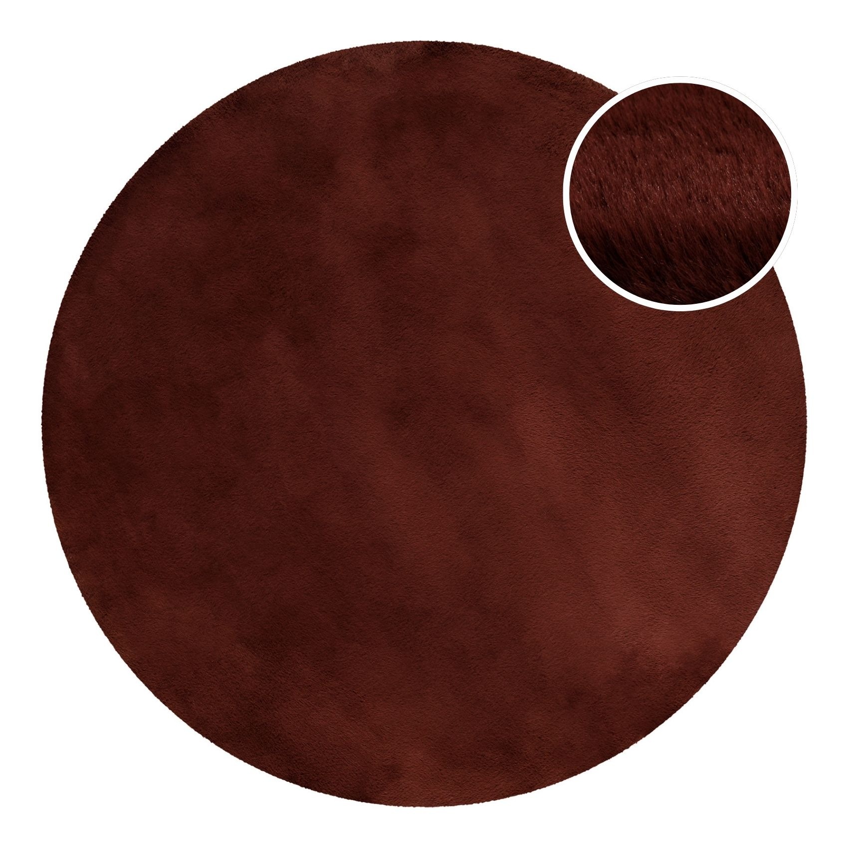 Esprit Hochflor-Teppich »Alice ESP-4377 Kunstfell«, rund, 25 mm Höhe, Kanin günstig online kaufen