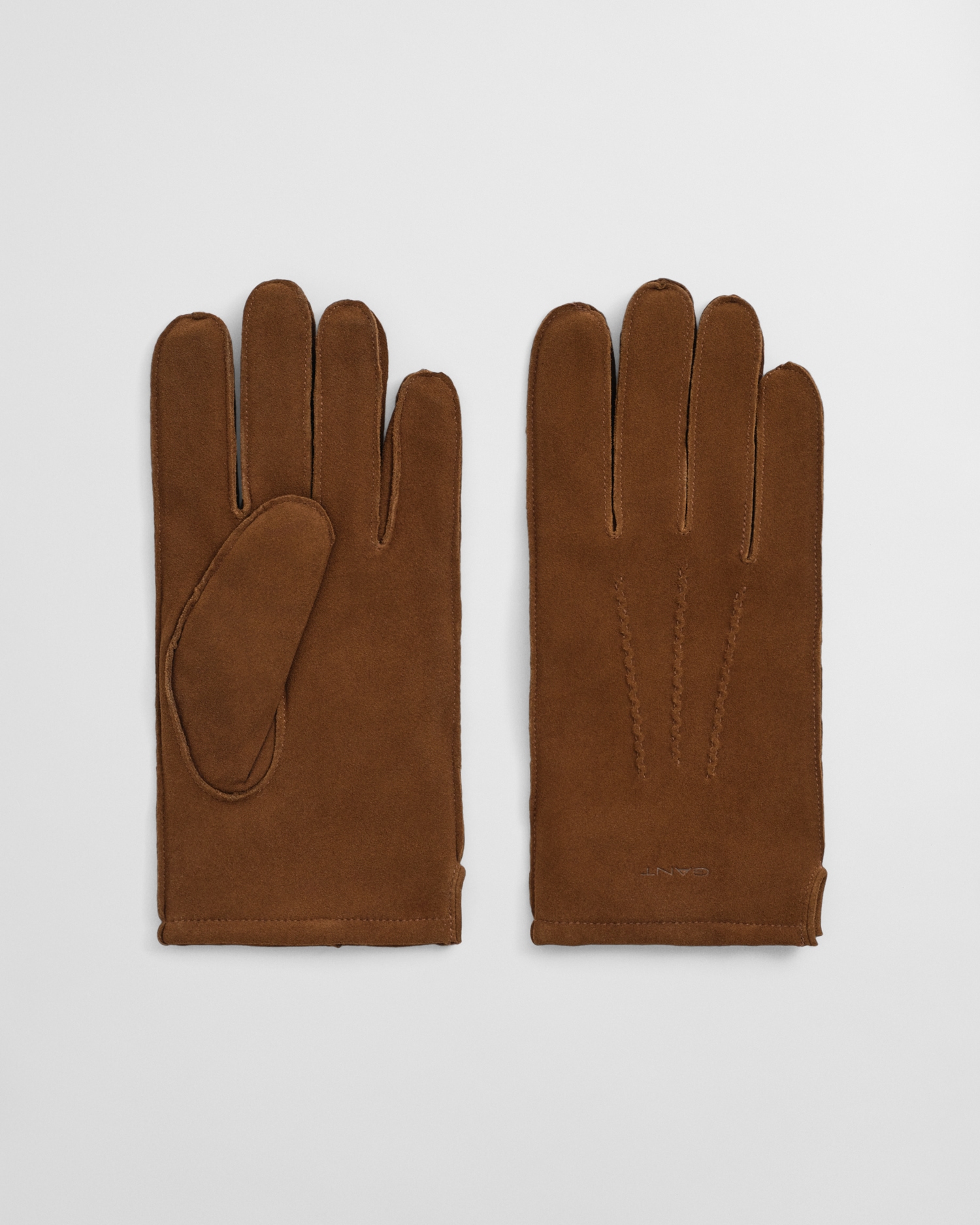 GANT Lederhandschuhe »CASHMERE LINED SUEDE GLOVES« 2 Stk. tlg. Handschuhpaar CLAY BROWN