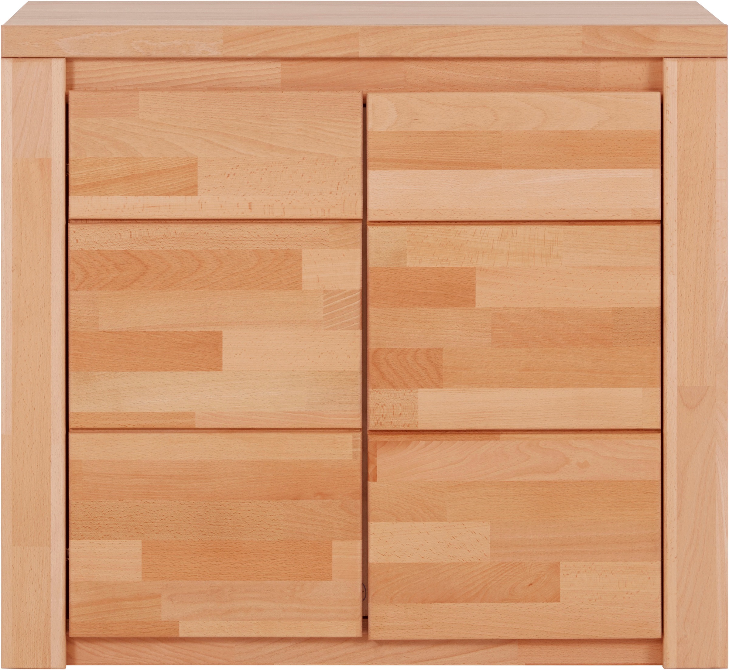 Home affaire Kommode »Burano,90cm breit,35 cm tief, Fronten Massivholz«, Ho günstig online kaufen