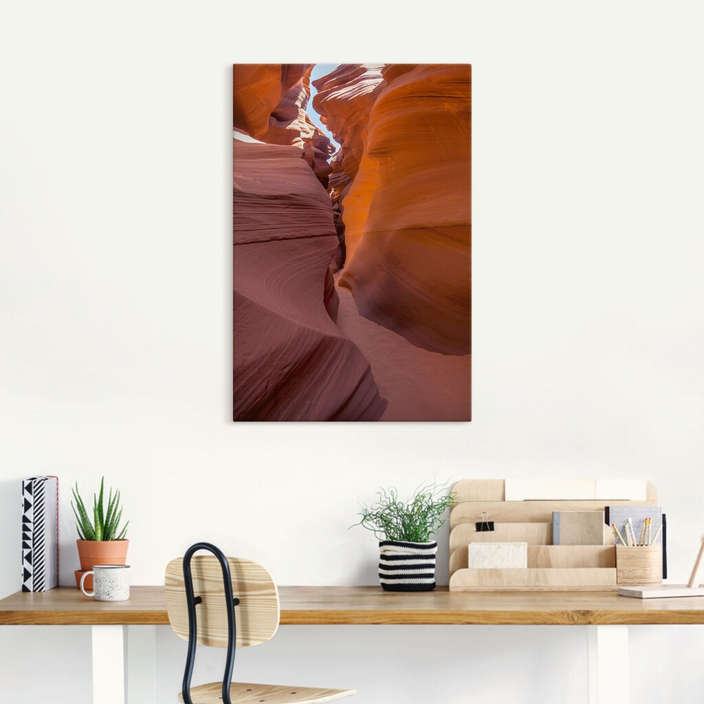 Artland Leinwandbild »Pfade durch den Antelope Canyon«, Bilder von Amerika, (1 St.)