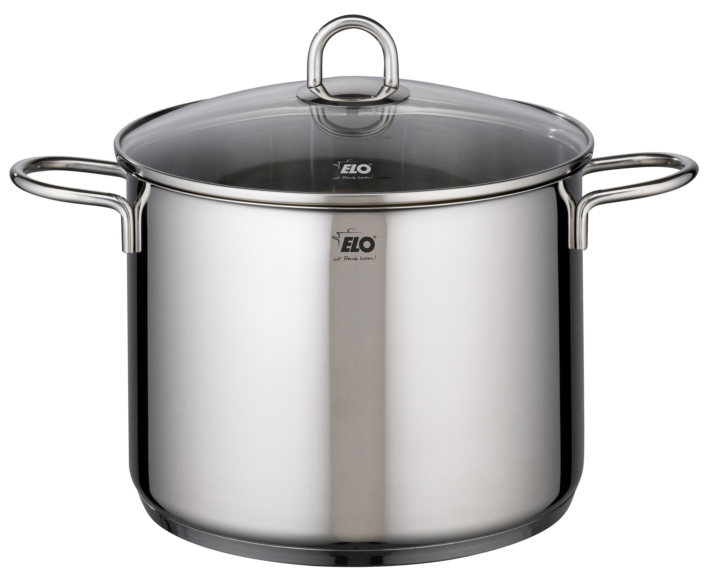 Elo Topf-Set »Rubin« Set, Bratentopf 20cm, Fleischtopf 16/20cm, Kasserolle 16cm, Gemüsetopf24 cm, 9 Stk. tlg. Edelstahl 18/10
