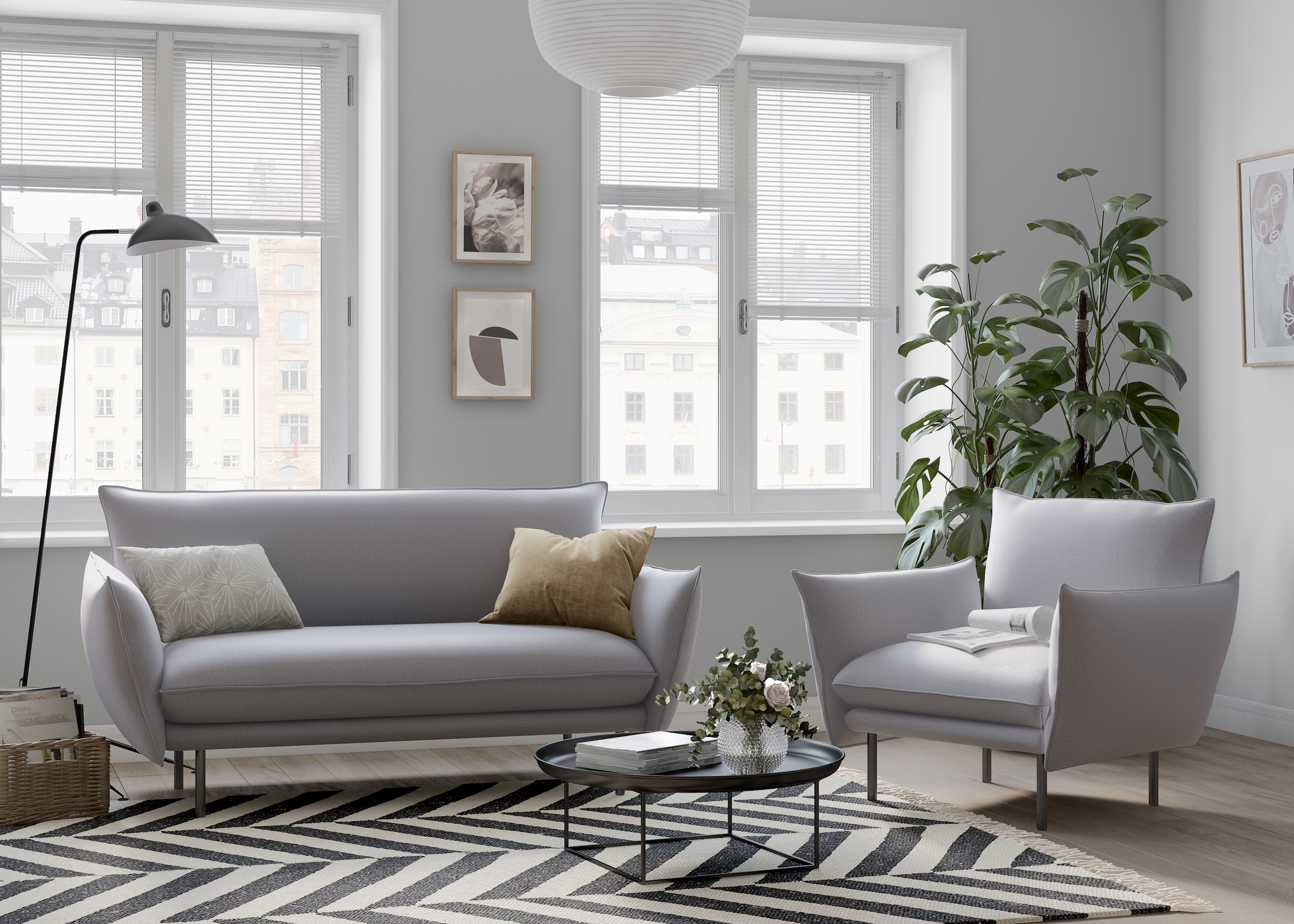 andas 2-Sitzer »Stine«, Besonderes Design durch Kissenoptik und Keder, by Morten Georgsen
