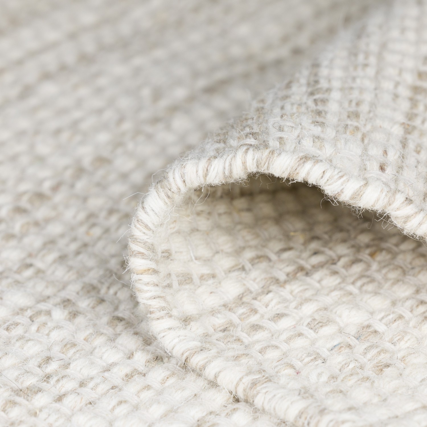 andas Wollteppich »Woolscape«, rechteckig, Wendeteppich, handgewebte Qualität, meliert, reine Wolle, Wohnzimmer