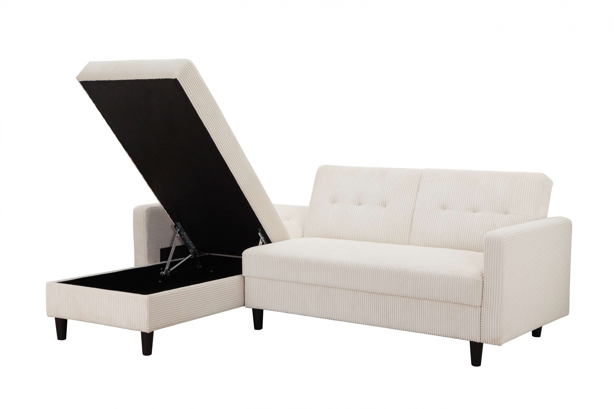 Dorel Home Ecksofa »Hartford II«, mit Bettfunktion und Stauraum, Recamiere beidseitig montierbar