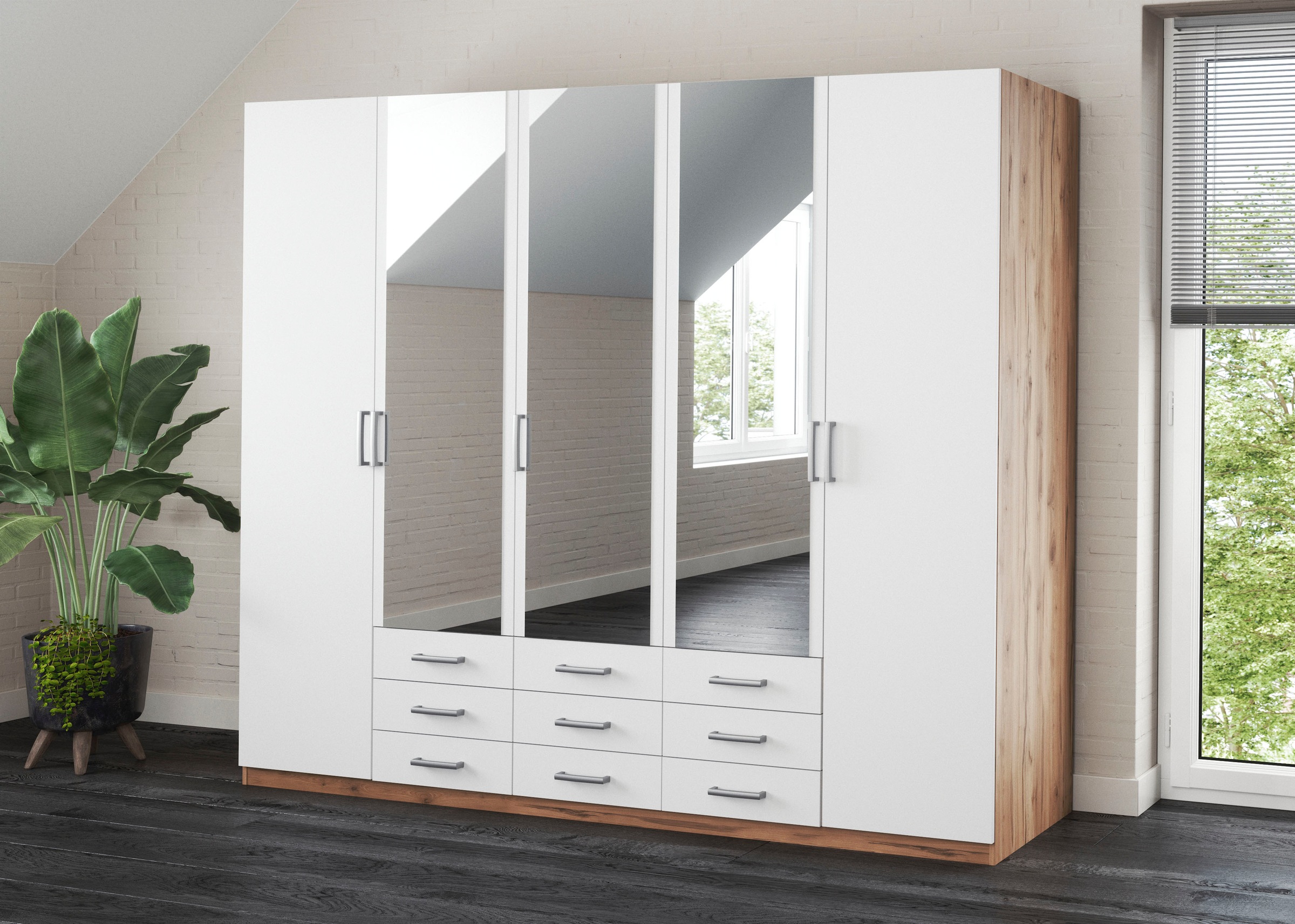 priess Kleiderschrank "Amsterdam" mit oder ohne LED-Beleuchtung günstig online kaufen