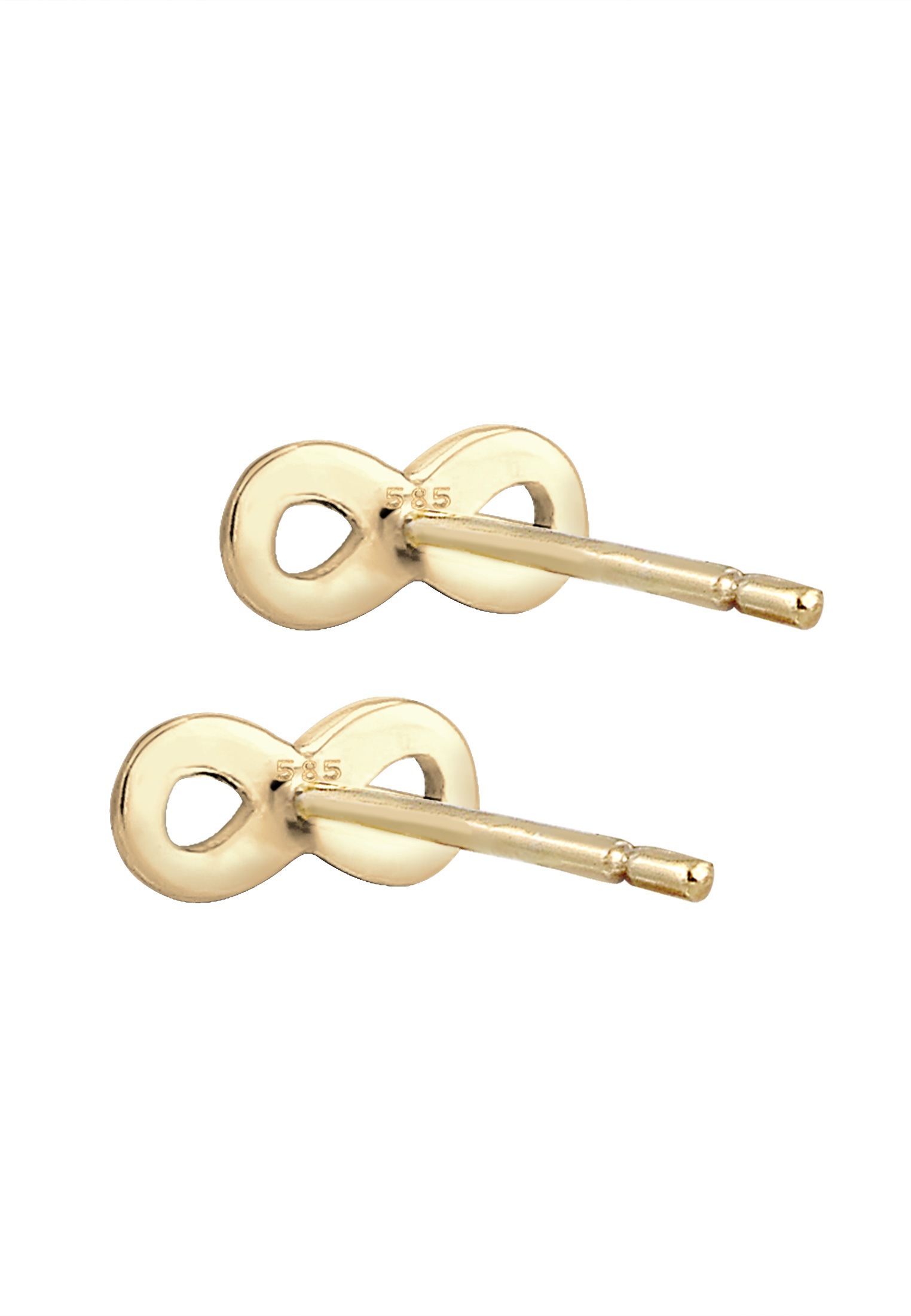 Elli Premium Paar Ohrstecker »Ohrstecker Infinity 585 Gelbgold«