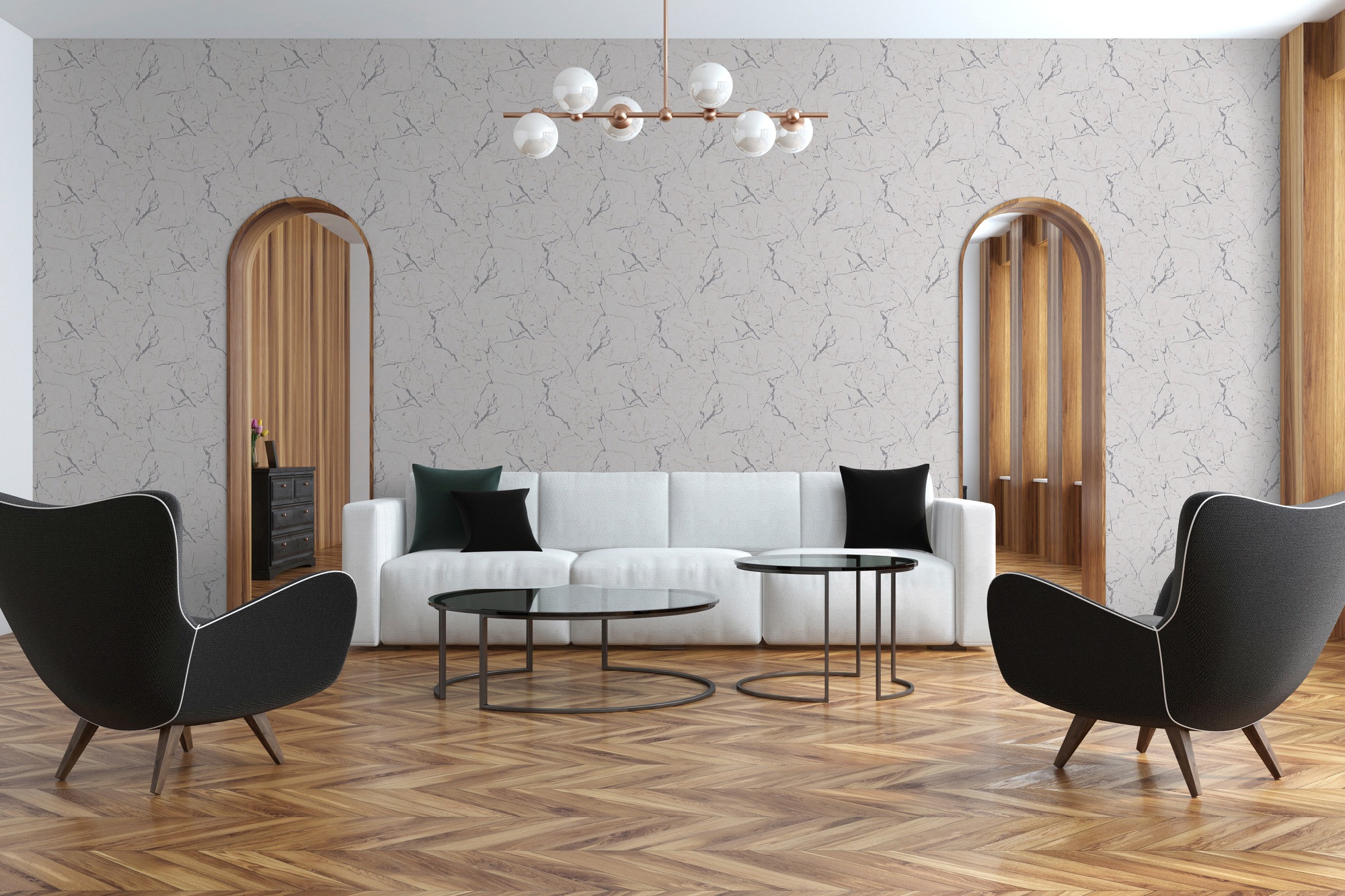 living walls Vliestapete »Metropolitan Stories, Alena St. Petersburg«, Motiv-abstrakt-naturalistisch, Tapete Marmor Tapeten Wohnzimmer Schlafzimmer Küche modern Design Büro