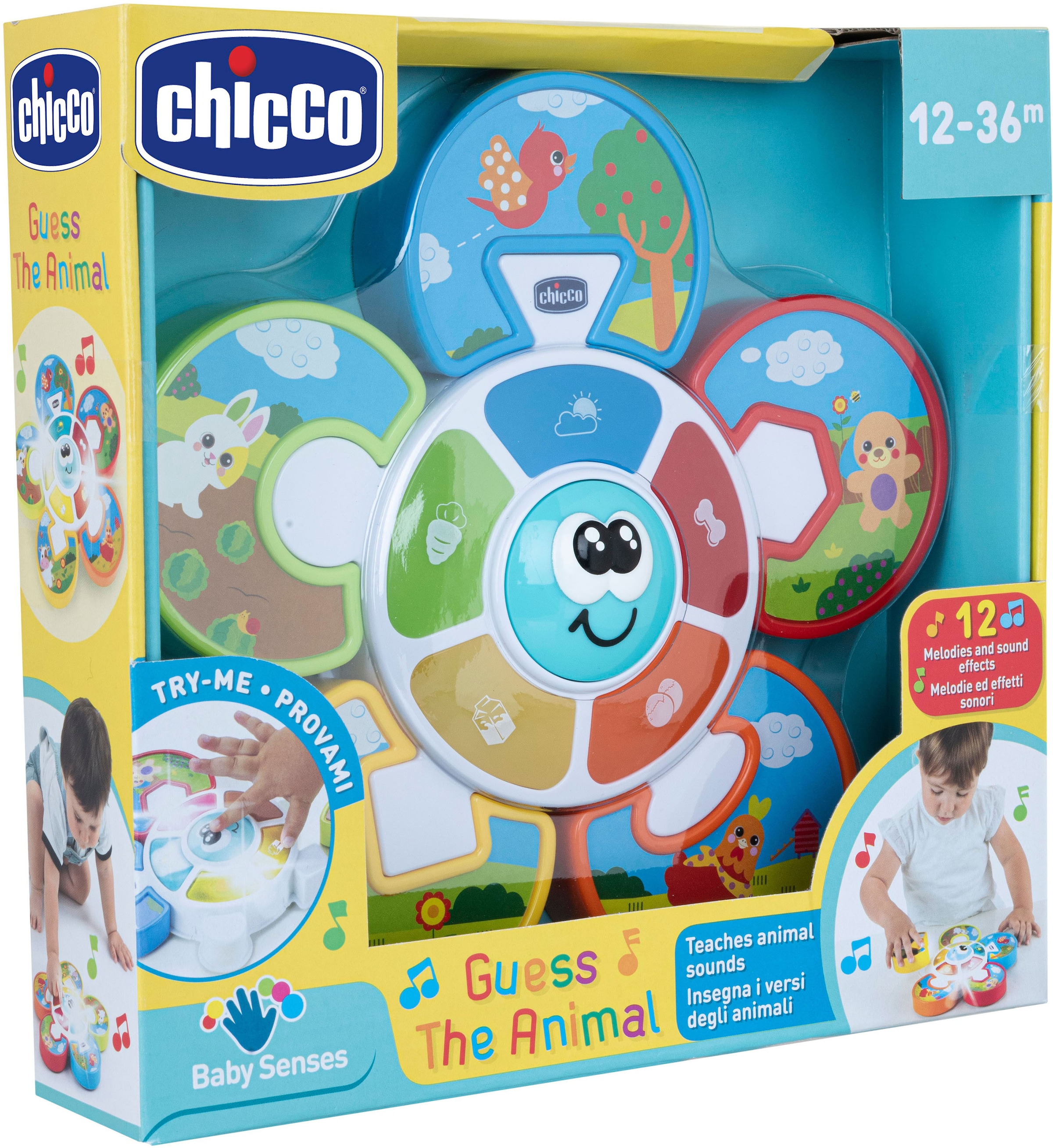 Chicco Lernspielzeug »Elektronisches Puzzle - Errate Das Tier«, mit Licht und Sound