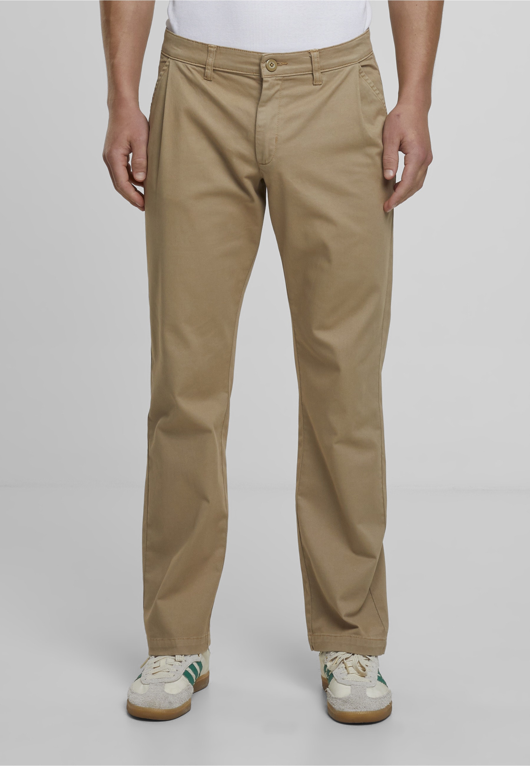 URBAN CLASSICS Stoffhose »Urban Classics Pleated Twill Pants«