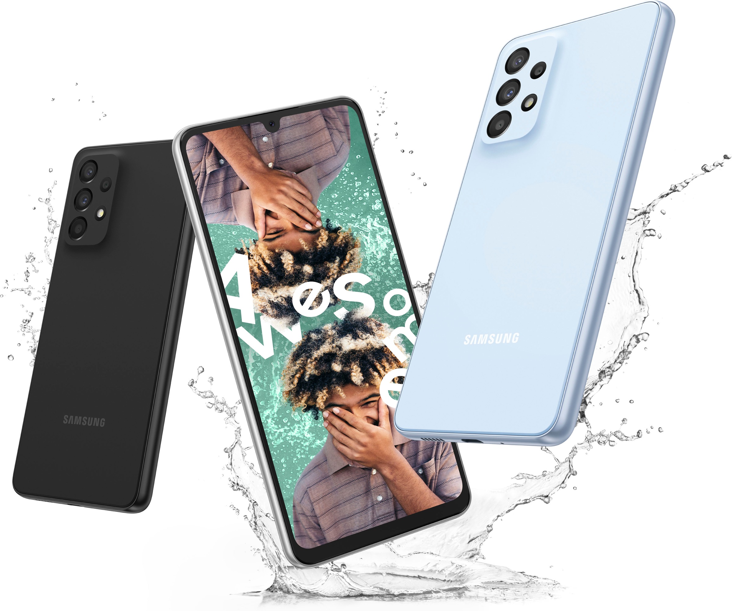 Samsung Smartphone »SAMSUNG A33 5G, 128GB«, Awesome Blue, 16,21 cm/6,4 Zoll, 128 GB Speicherplatz, 48 MP Kamera