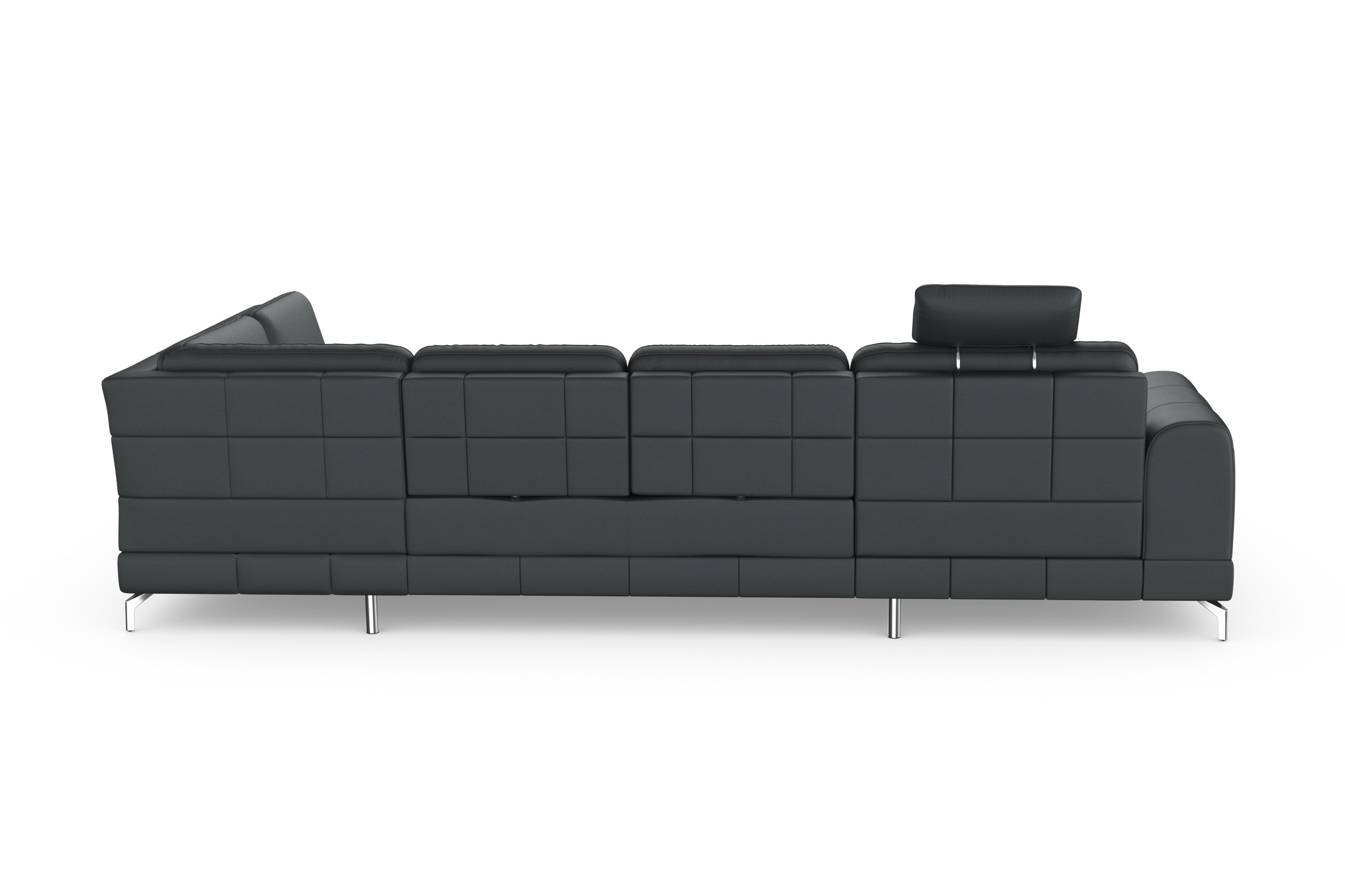 sit&more Wohnlandschaft »Bendigo U-Form«, inklusive Sitztiefenverstellung, Bodenfreiheit 12 cm, in 2 Fußfarben