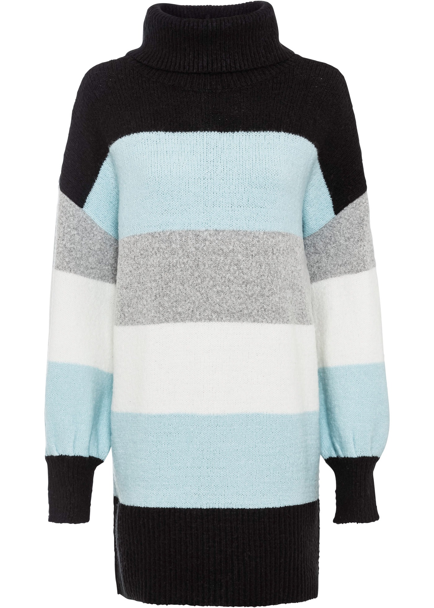 bonprix Longpullover »Long-Pullover« aus Polyacryl, Polyester und Elasthan, mit Rollkragen