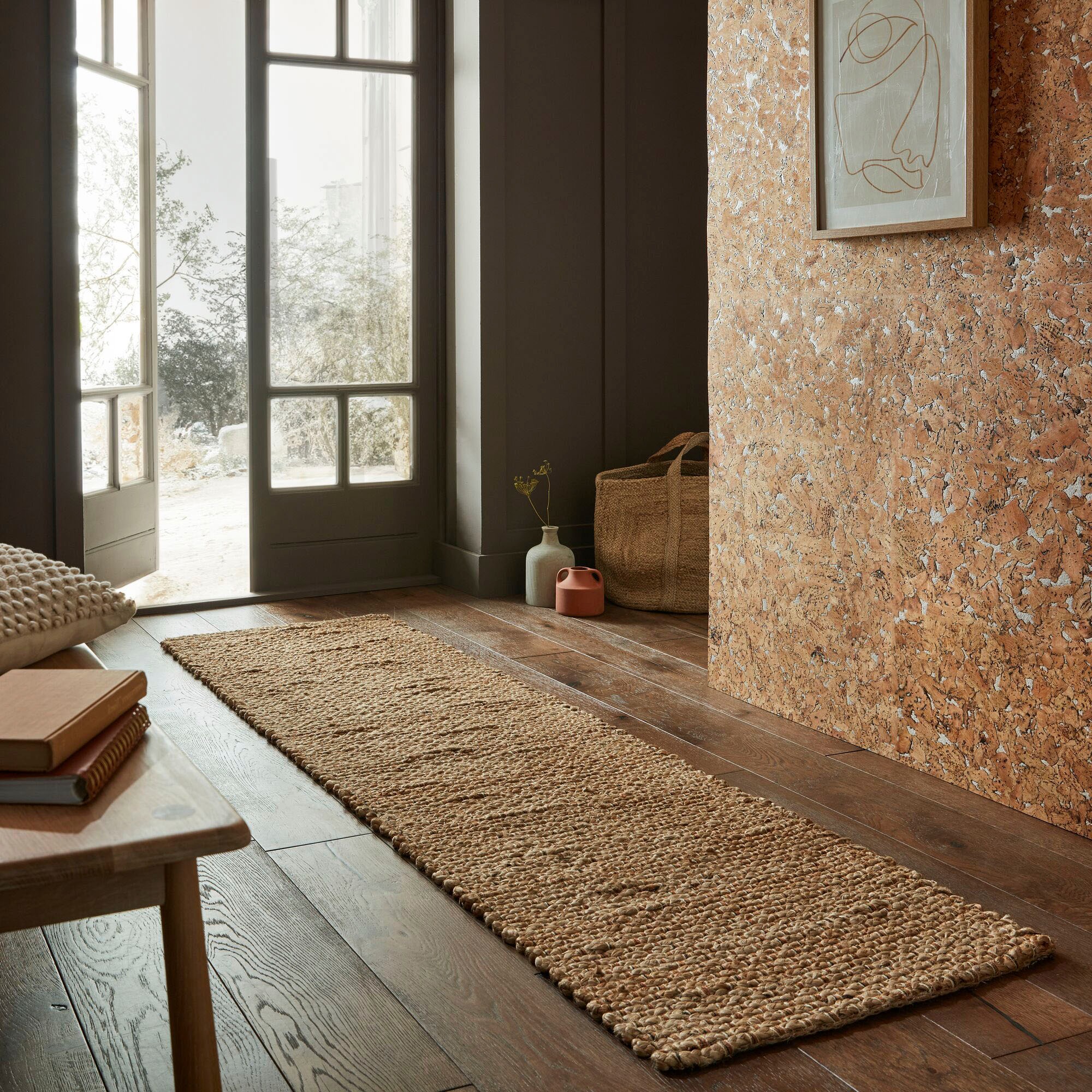 FLAIR RUGS Teppich »Sol, aus gewebter Jute« rechteckig 10 mm Höhe günstig online kaufen