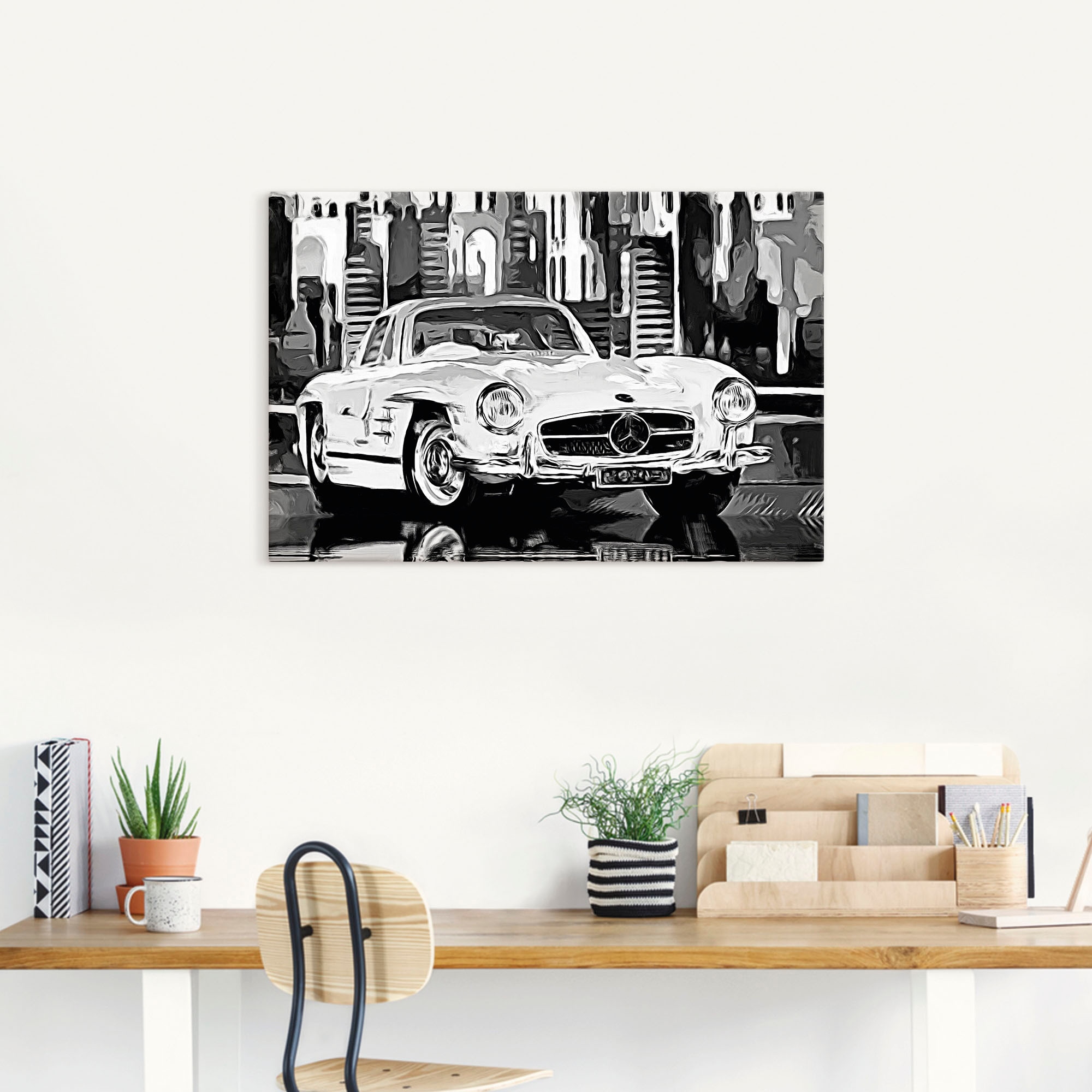 Artland Wandbild »300 SL Flügeltürer«, Auto, (1 St.), als Alubild, Leinwand günstig online kaufen