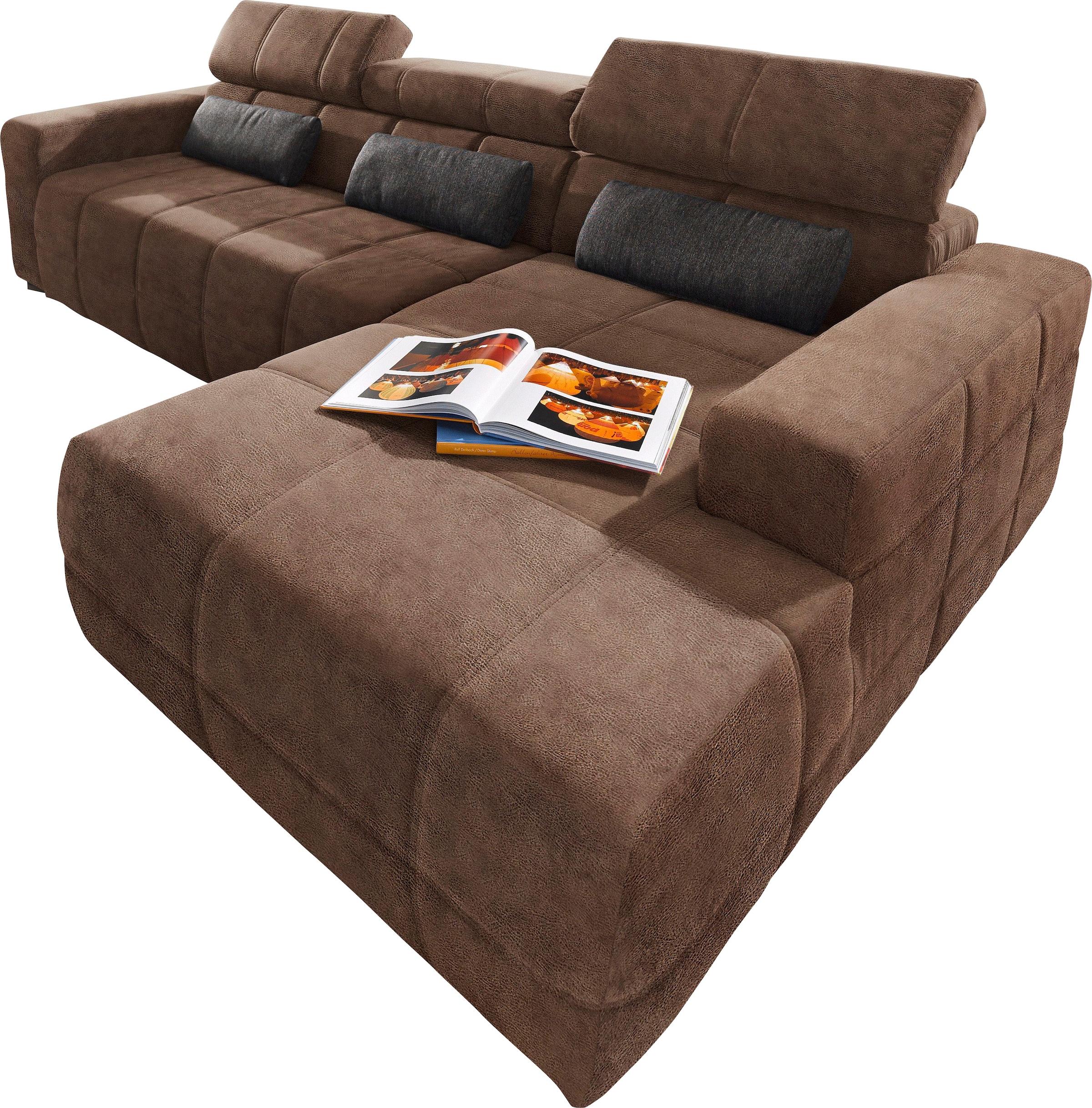 DOMO collection Ecksofa »Brandon B/T: 289/177 cm, belastbar bis 140kg/ Sitz günstig online kaufen